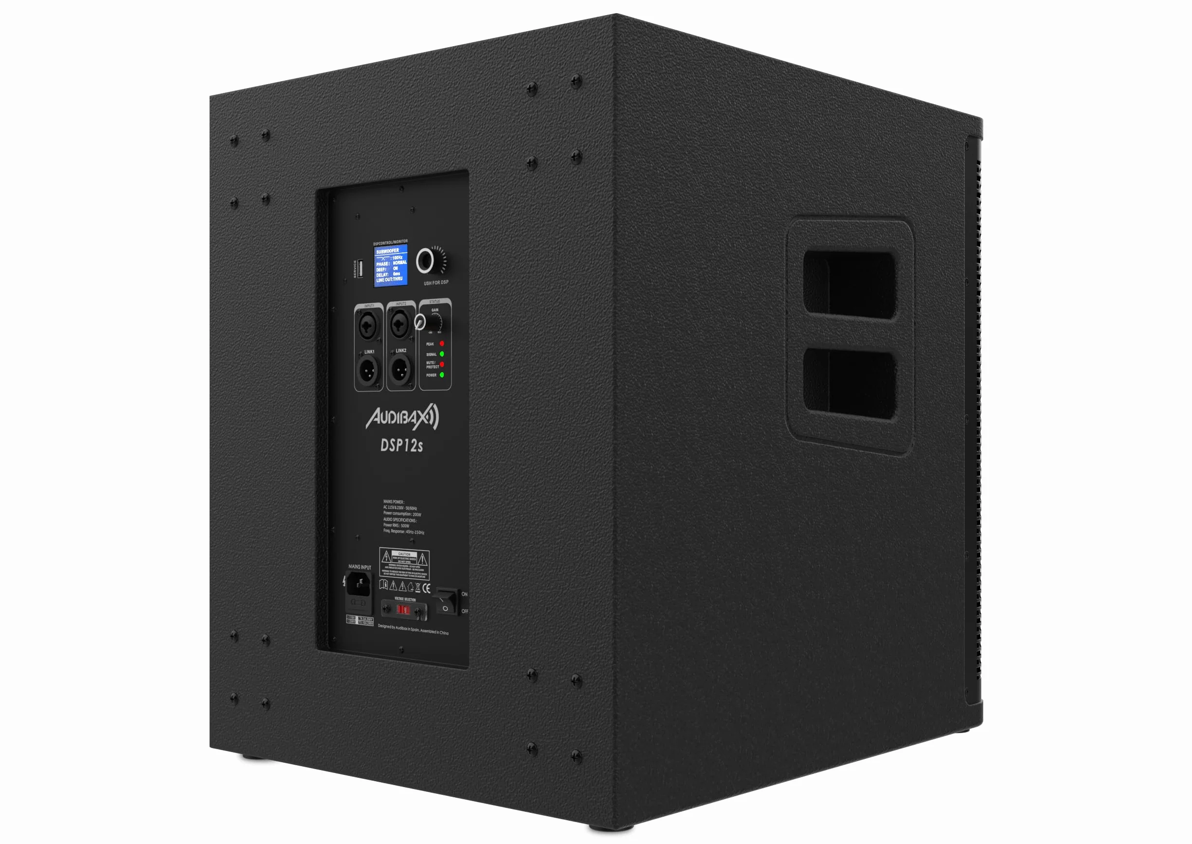 Audibax DSP12s Subwoofer Activo 12 Pulgadas 500W G2