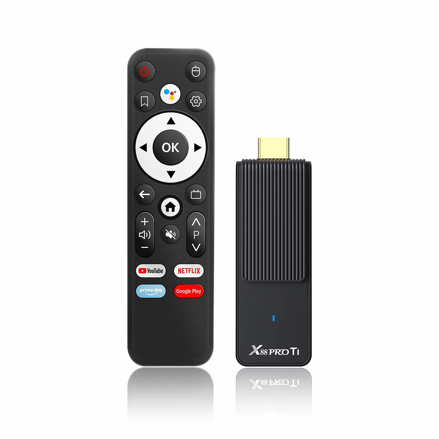 Android 14.0 TV Stick 2GB 16GB RK3518 Quad-Core 64bit Cortex-A53 GPU Mali 450 MP2 WiFi Doble Banda Bluetooth 5.0 HDMI 2.0 4K