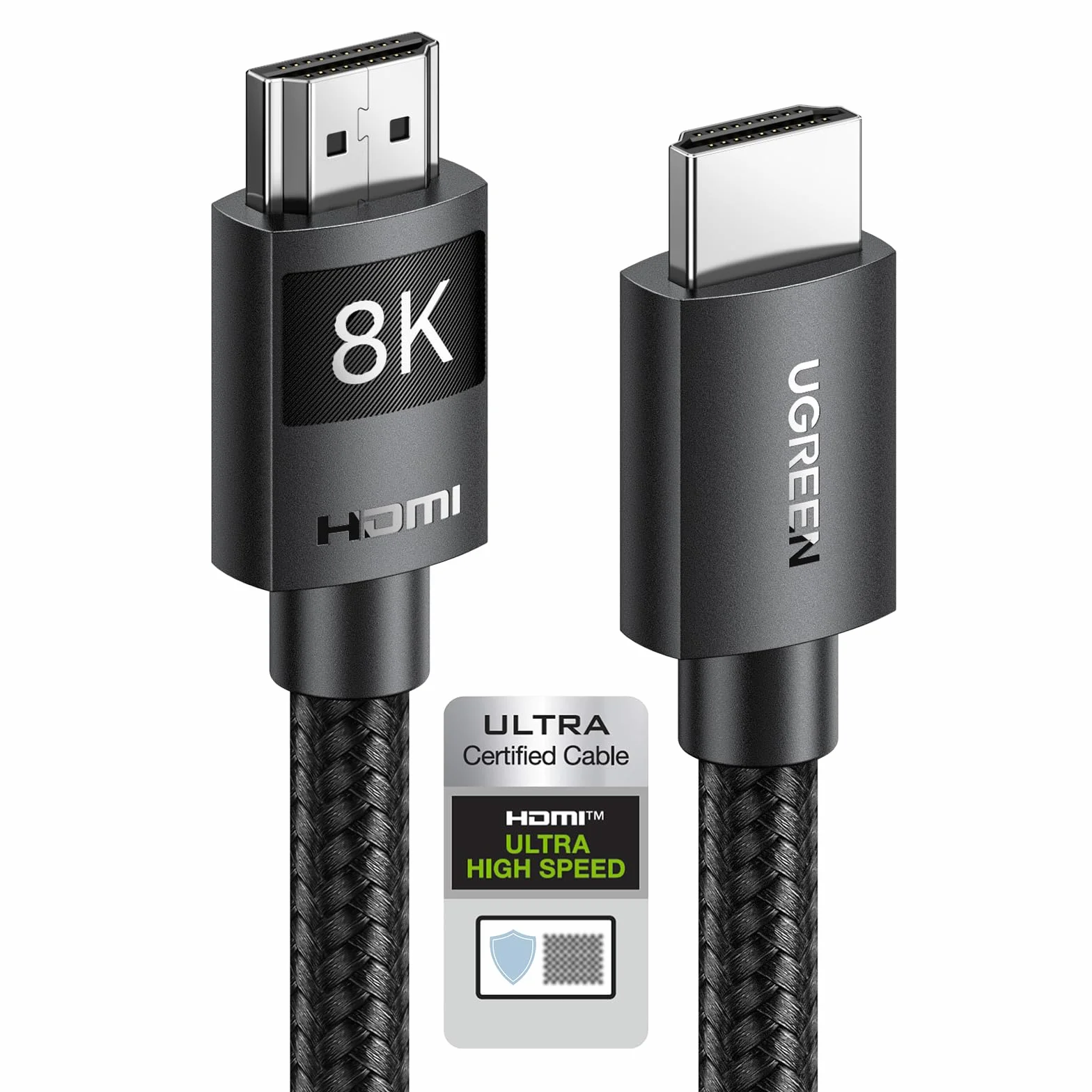 UGREEN Cable HDMI 2.1 Certificado 10K 8K 60Hz 4K 120Hz 48Gbps UHD eARC HDR Dinámico Dolby Vision 3D HDCP 2.3 2M