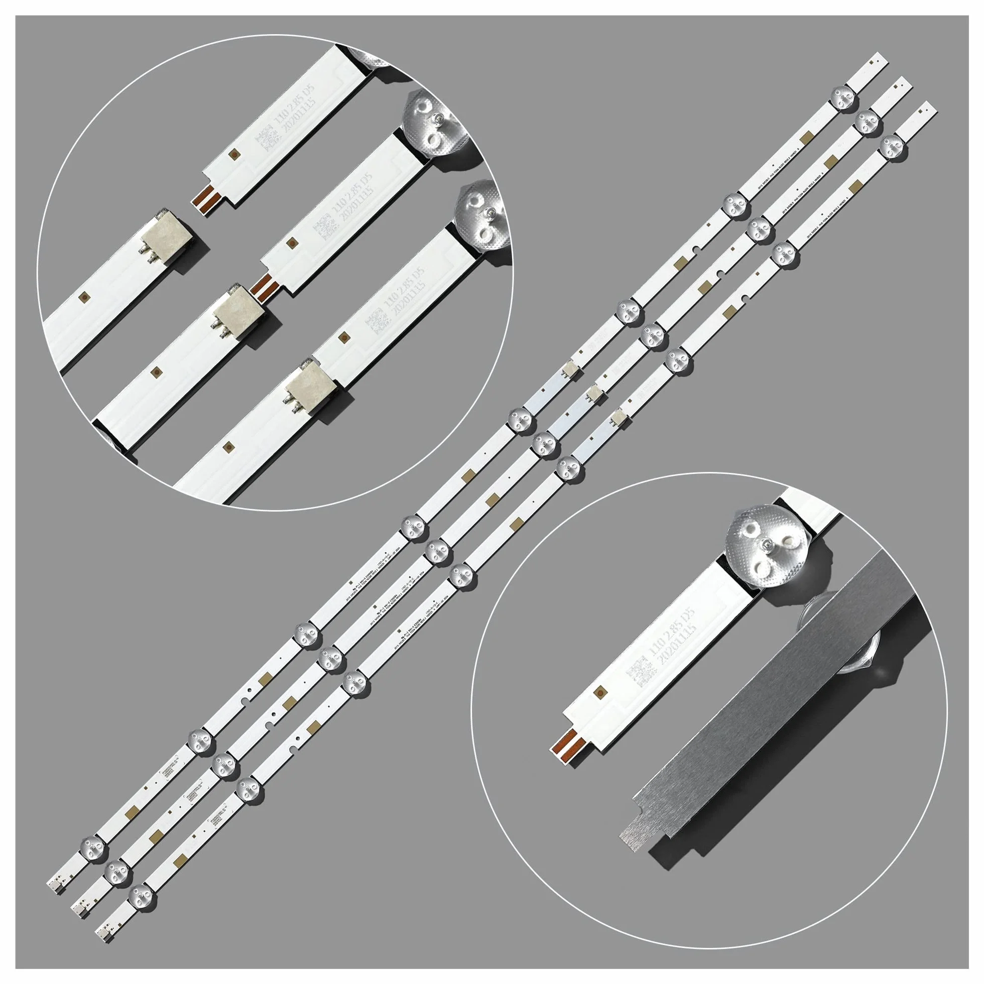 INPETS Tira de LED for iluminación Trasera Compatible for Samsung UE40J5200AW UE40J5200 V5DN-395SM0-R2 R3 BN96-37622A LM41-00355A 00121X 2015 SVS39.5 FCOM, 3 uds.