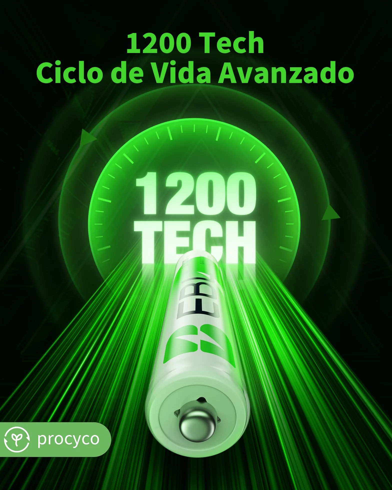 EBL 1100mAh AAA Ni-MH Pilas Recargables 1,2V 8 Piezas