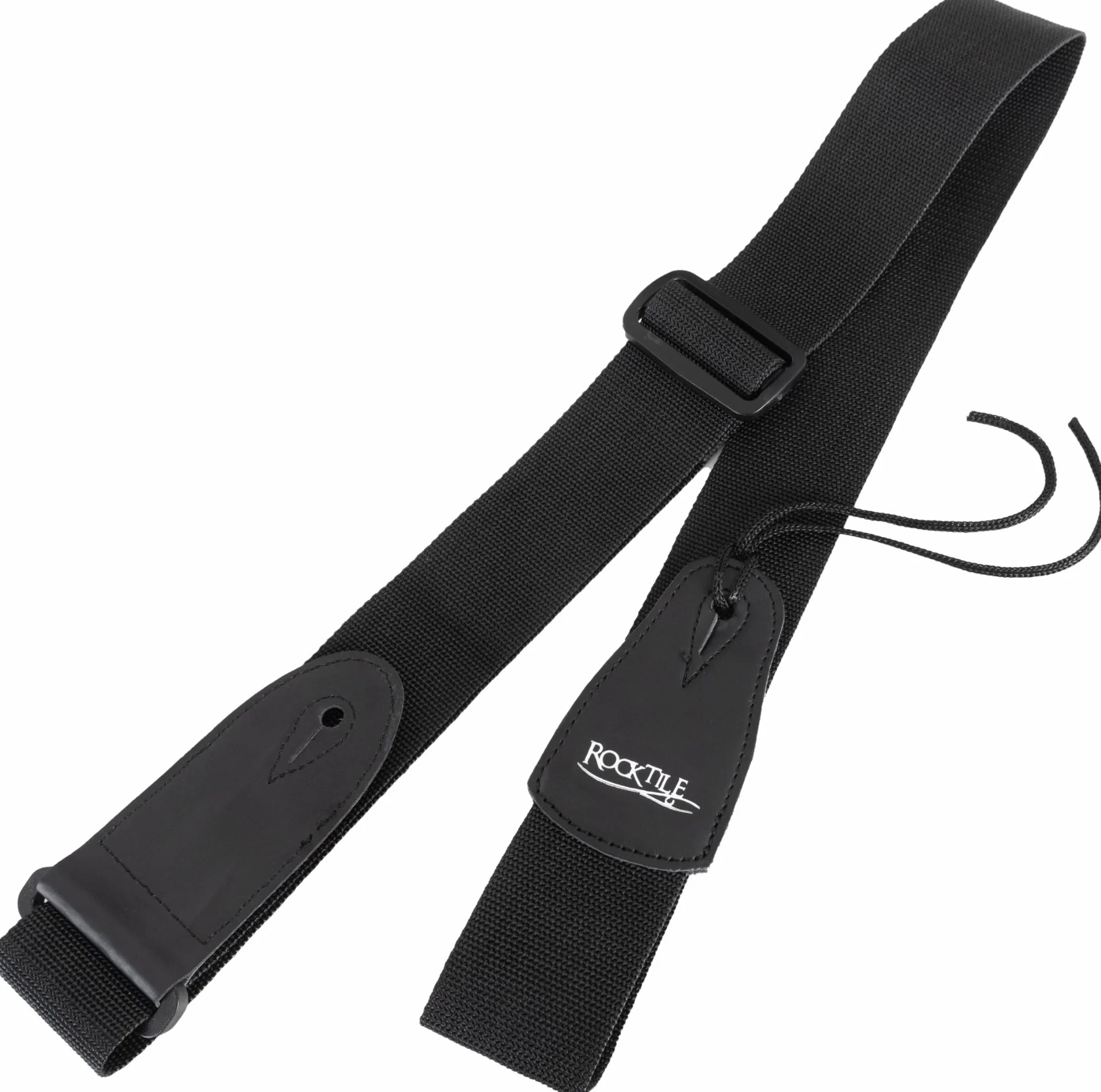 Rocktile Pro BB104-B BattleBone Set de Bajo Eléctrico - Bajo en Diseño Heavy con 2 Pastillas y 2 Controles de Tono - Incluye Correa para Guitarra, Cable y Escuela de Bajo - Negro