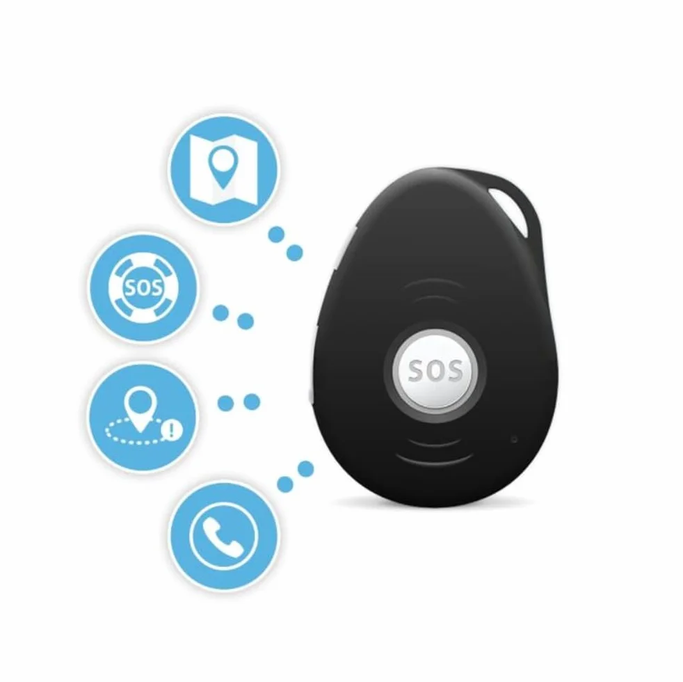 Localizador GPS Personas Mayores 4G Botón SOS Emergencia Detector de Caída Teléfono APP Español Colgante 72h Batería Family Care ELE2