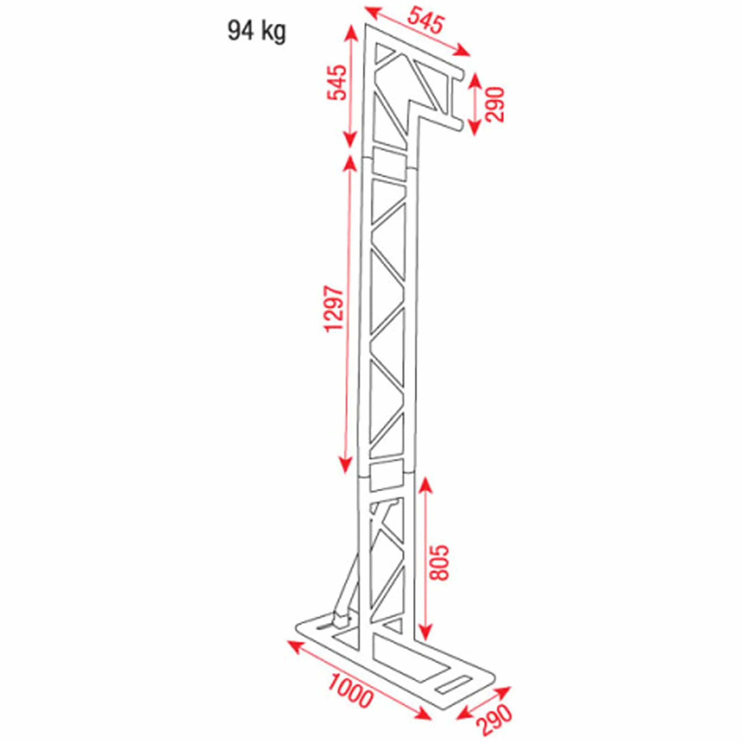 Mobile DJ Soporte de Truss
