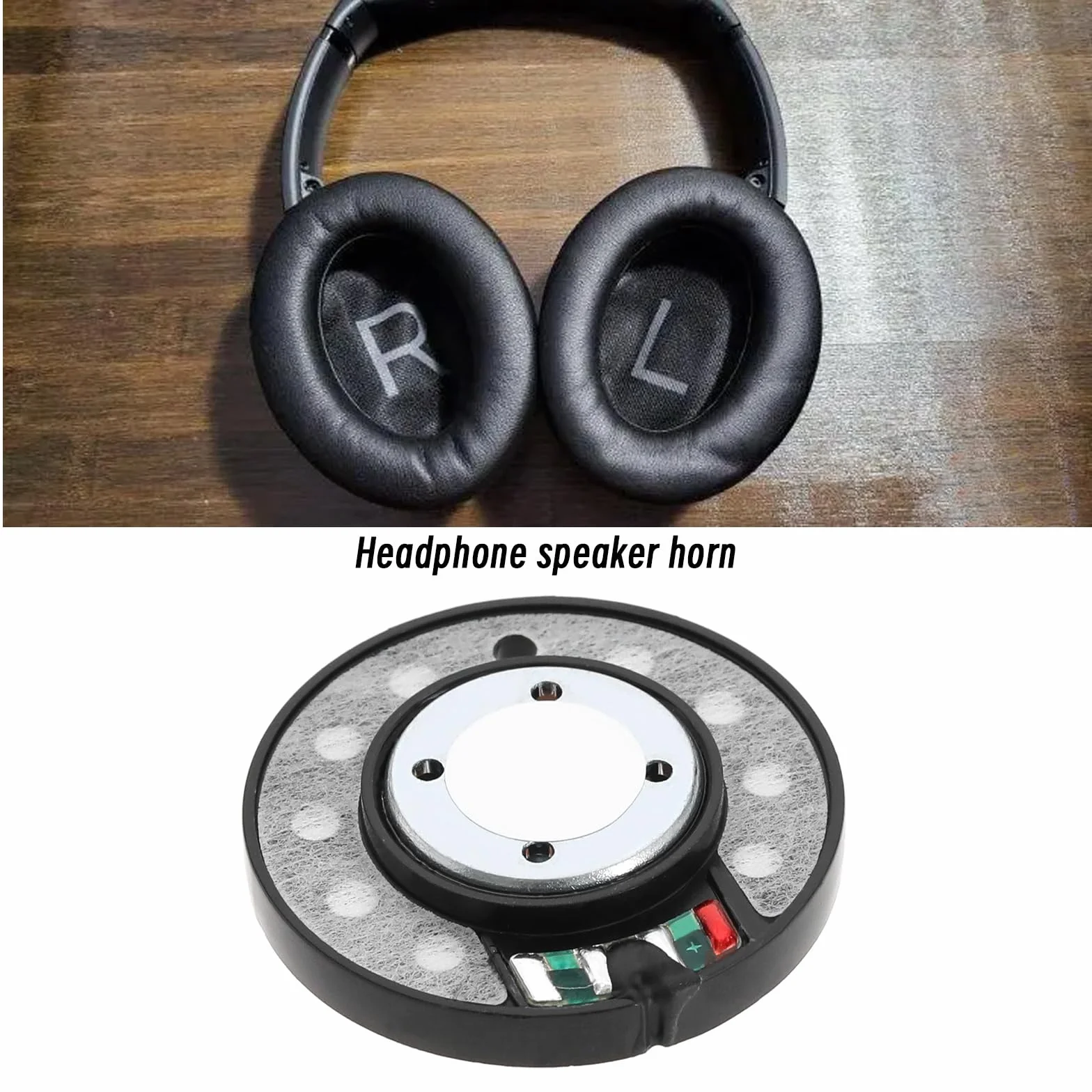 OTOTEC 40 mm altavoces de repuesto para auriculares compatibles con Bose QC45 QC35 QC25 QC2 QC15 QC3 AE2 OE2 32 ohmios 20 mW