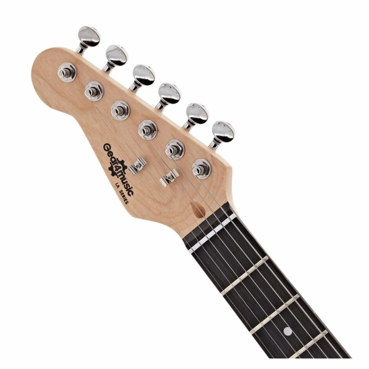 Guitarra eléctrica zurda tamaño 3/4 para principiantes con amplificador de 10W y accesorios, negro