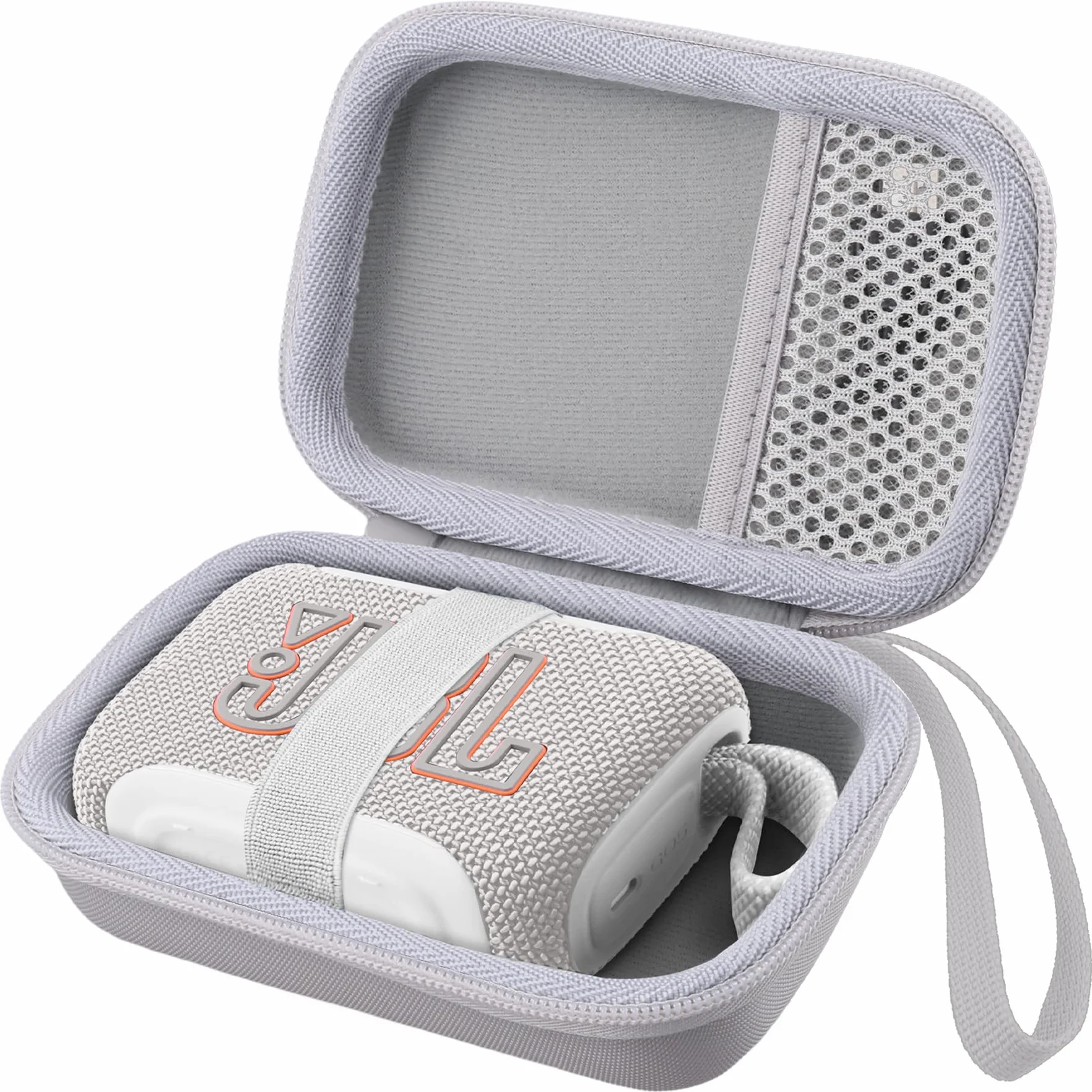 co2CREA Duro Viajar Caja Estuche Funda para JBL GO 5/ GO 4/ GO 3 Altavoz inalámbrico portátil con Bluetooth (Funda Solo,Case Only)