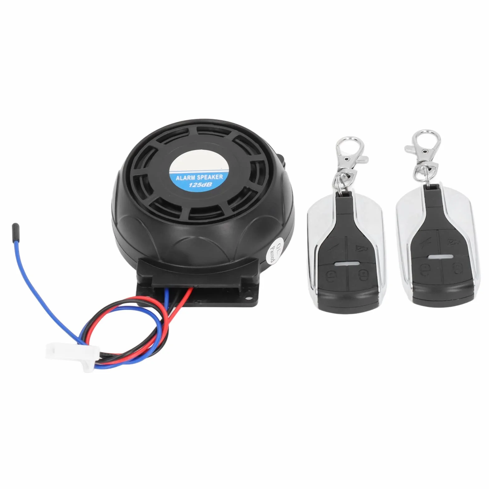 de Alarma para Motocicleta,Dispositivo Antirrobo para Motocicleta Sonido Fuerte Universal 2 Control Remoto 12V 150m Alcance para Scooters Cabina Azul para Autos