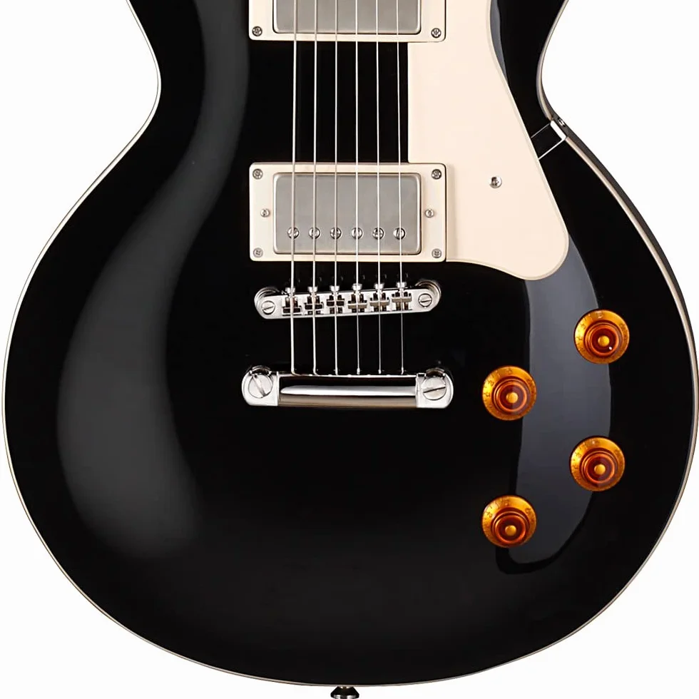 Cort CR200 de la guitarra eléctrica Negro Singlecut