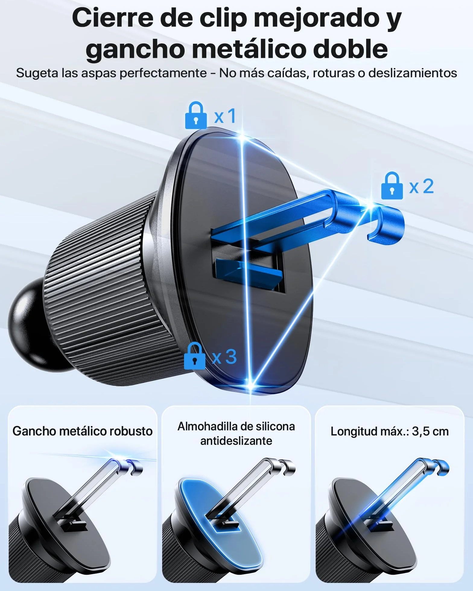 Miracase 2 en 1 Soporte Móvil Coche Magnético MagSafe 360° Rotación para iPhone 17 16 15 14 13 12 Pro MAX