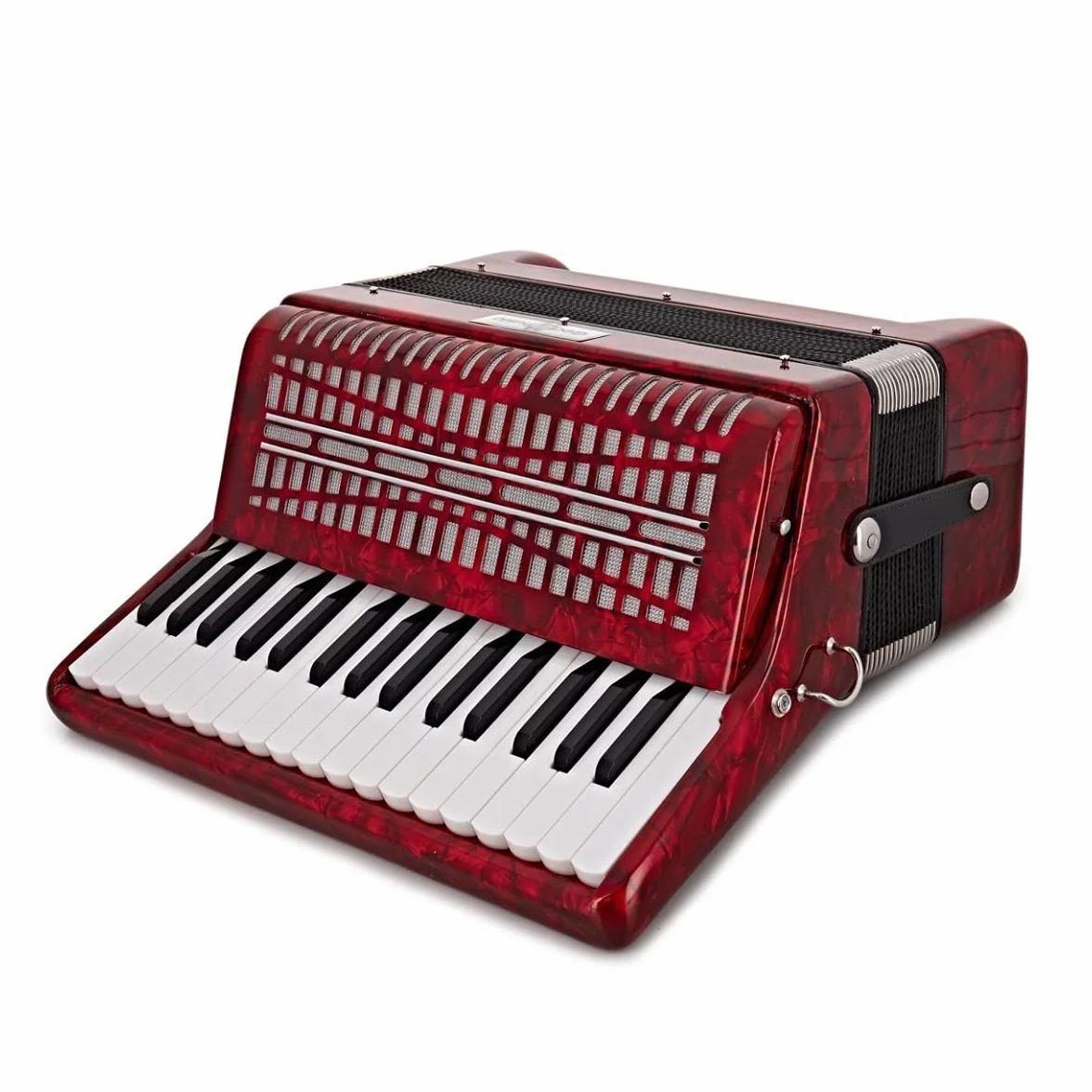 Acordeón de piano con funda de transporte y correas para el hombro
