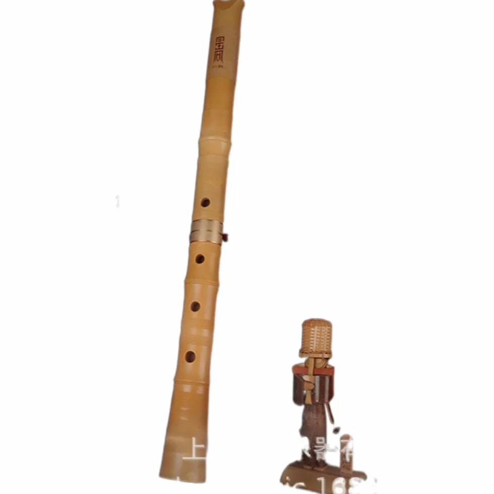 Flauta Pentatónica Japonesa Zen Shakuhachi Soplada En El Extremo Con Raíz De Campana Natura. Calidad Profesional De 1,8 Pies, Reproduce Todas Las Octavas. Bueno For Flautistas Experimentados, Bueno Fo