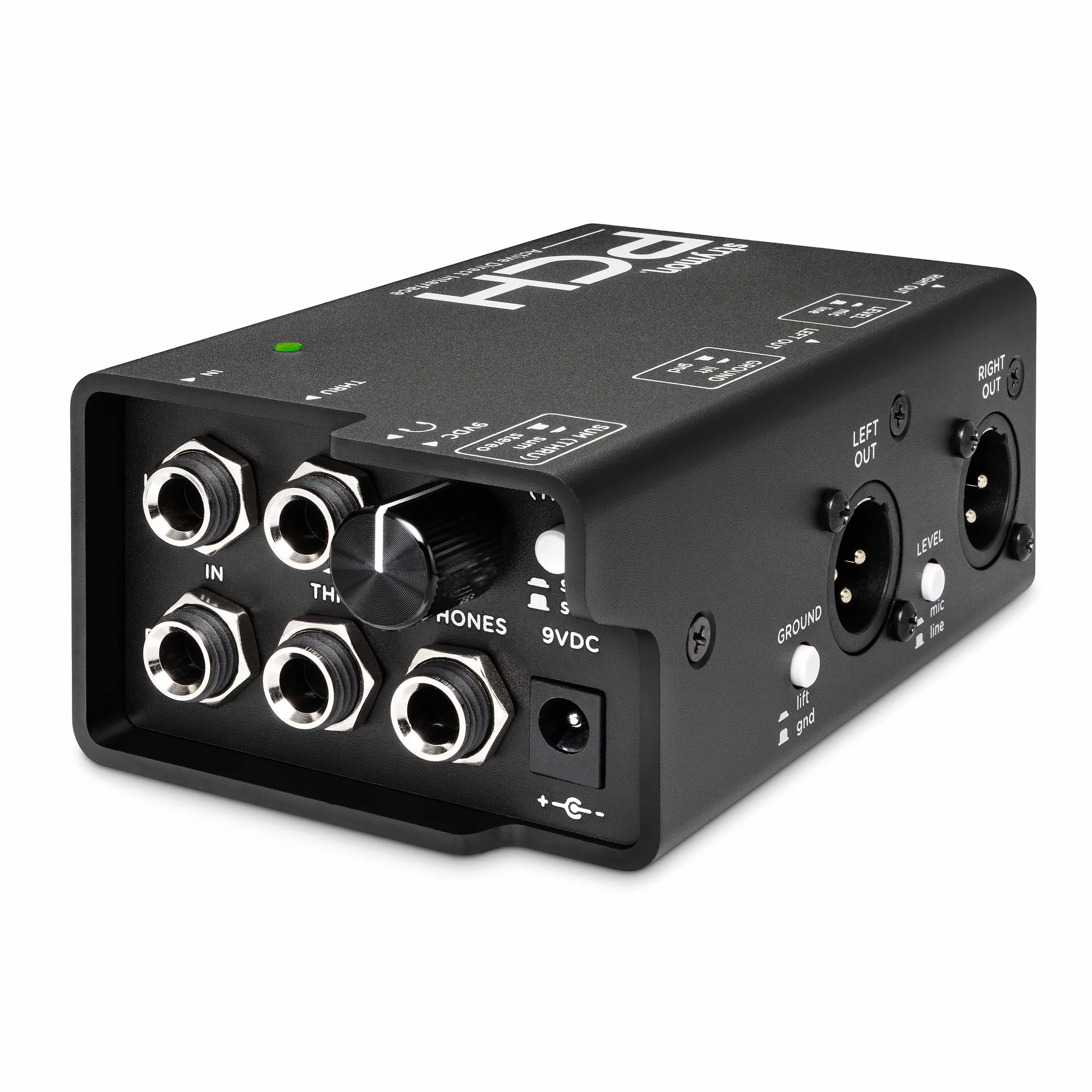 Strymon PCH - Caja DI de interfaz directa activa estéreo con amplificador de auriculares de estudio para guitarra, pedaleras, sintetizador, teclado