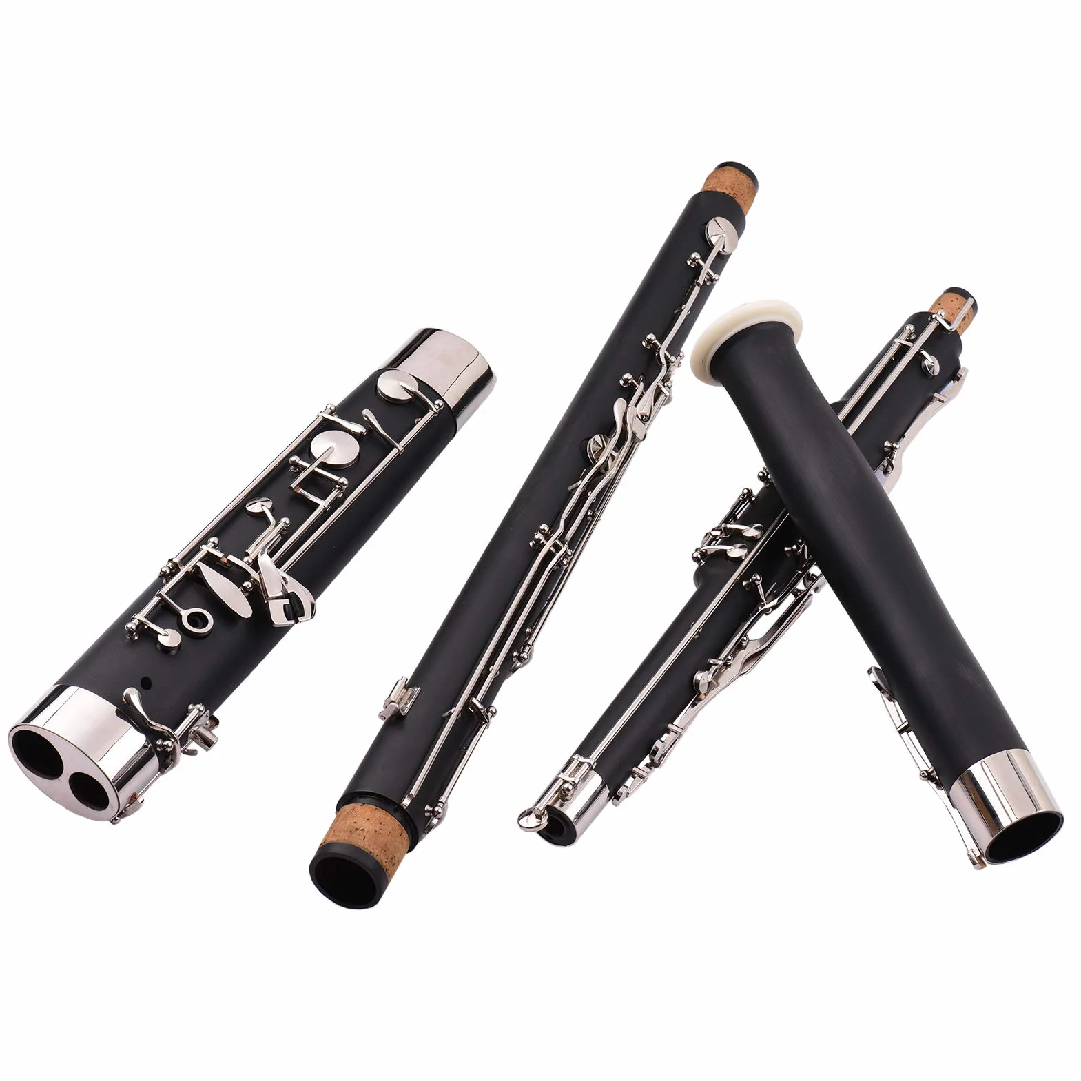 Jeffergarden Fagot de Madera Sintética C Key Woodwind Instrument con Accesorios de Carcasas de Transporte