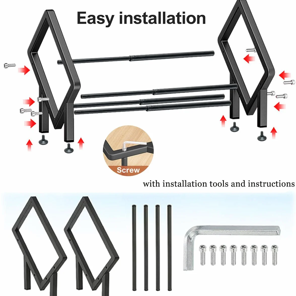 Soporte Vinilos Metal, Porta Discos Vinilo Extensible para 80-100 LPs, Organizador Vinyl Records Mesa, Estante Vinilos para CD, álbumes, Revistas, Libros (Blanco)