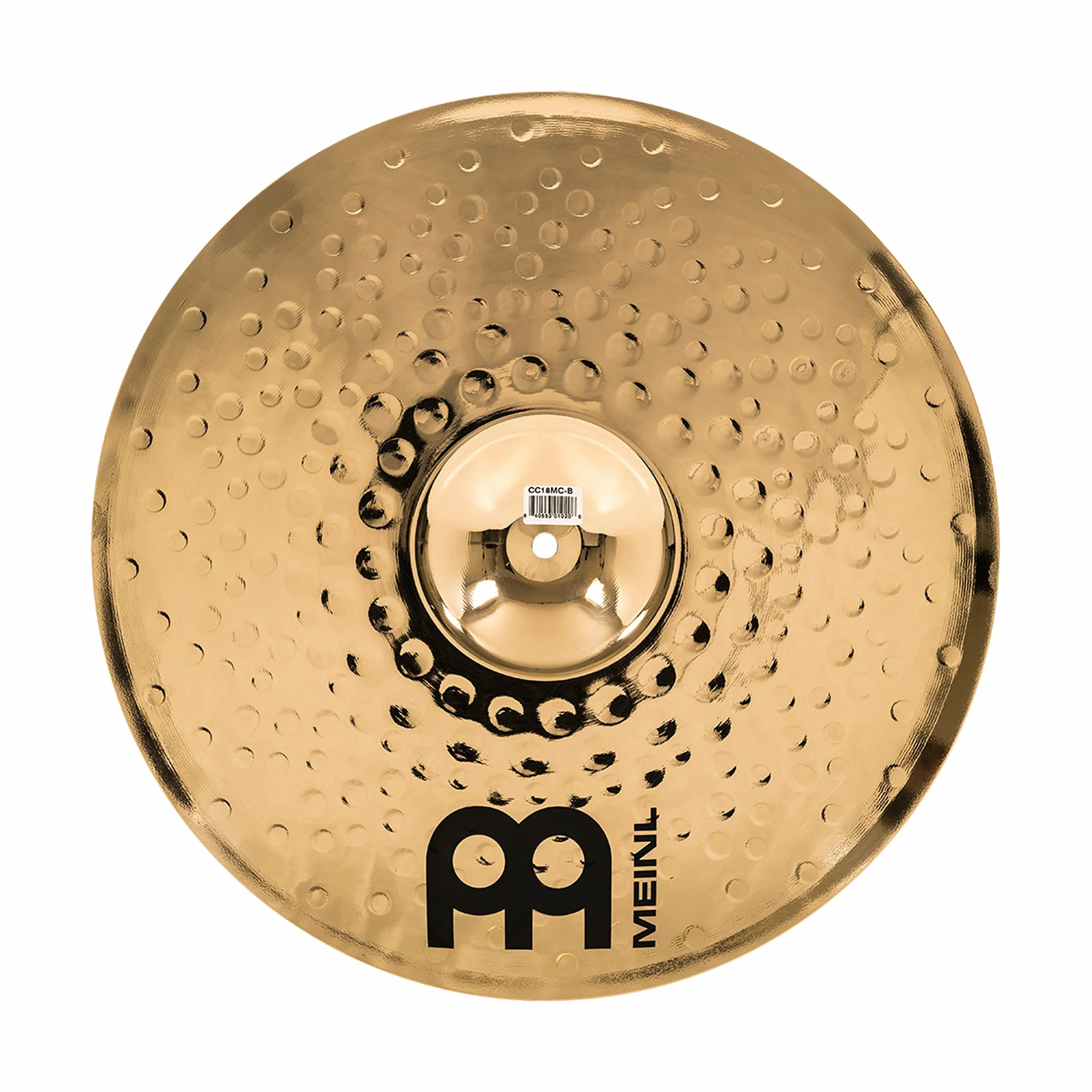 Meinl Cymbals Classics Custom Brilliant Plato Crash Medium de 18 pulgadas (45,72cm) Platillos de Batería - Pareja - Bronce B12, Acabado Brillante (CC18MC-B)