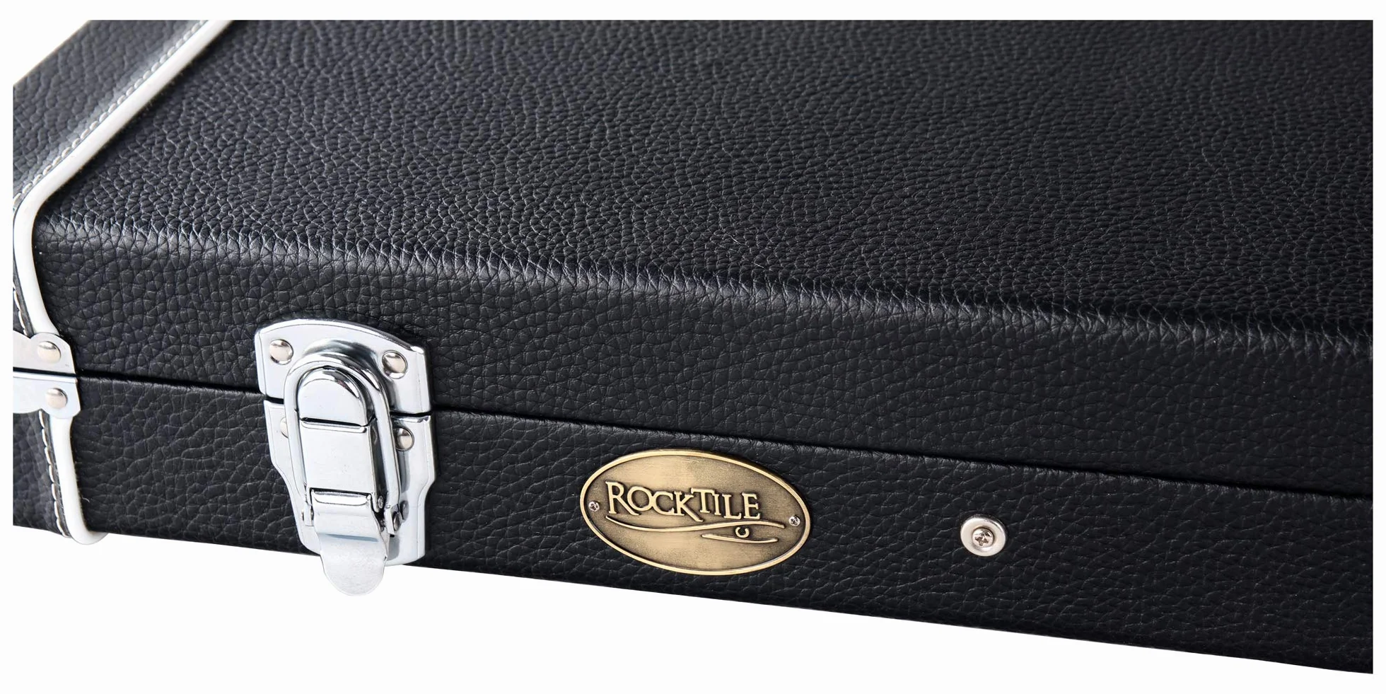 ROCKTILE Estuche Deluxe Acolchado para Guitarra Eléctrica 4/4 Gigbag (Compartimento Integrado, Cerrable, Forma Rectangular, Medidas Internas Máximas LxAnxPr: 101 x 32 x 7,5 cm) Negro