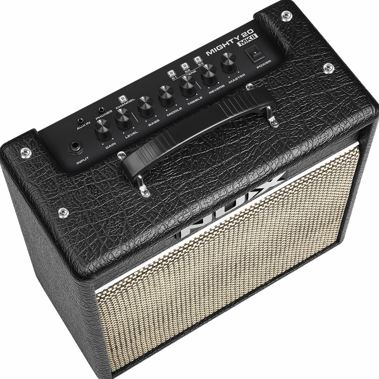 NUX Mighty 20 BT MK2 - Amplificador de modelado con 20 W de potencia y Bluetooth