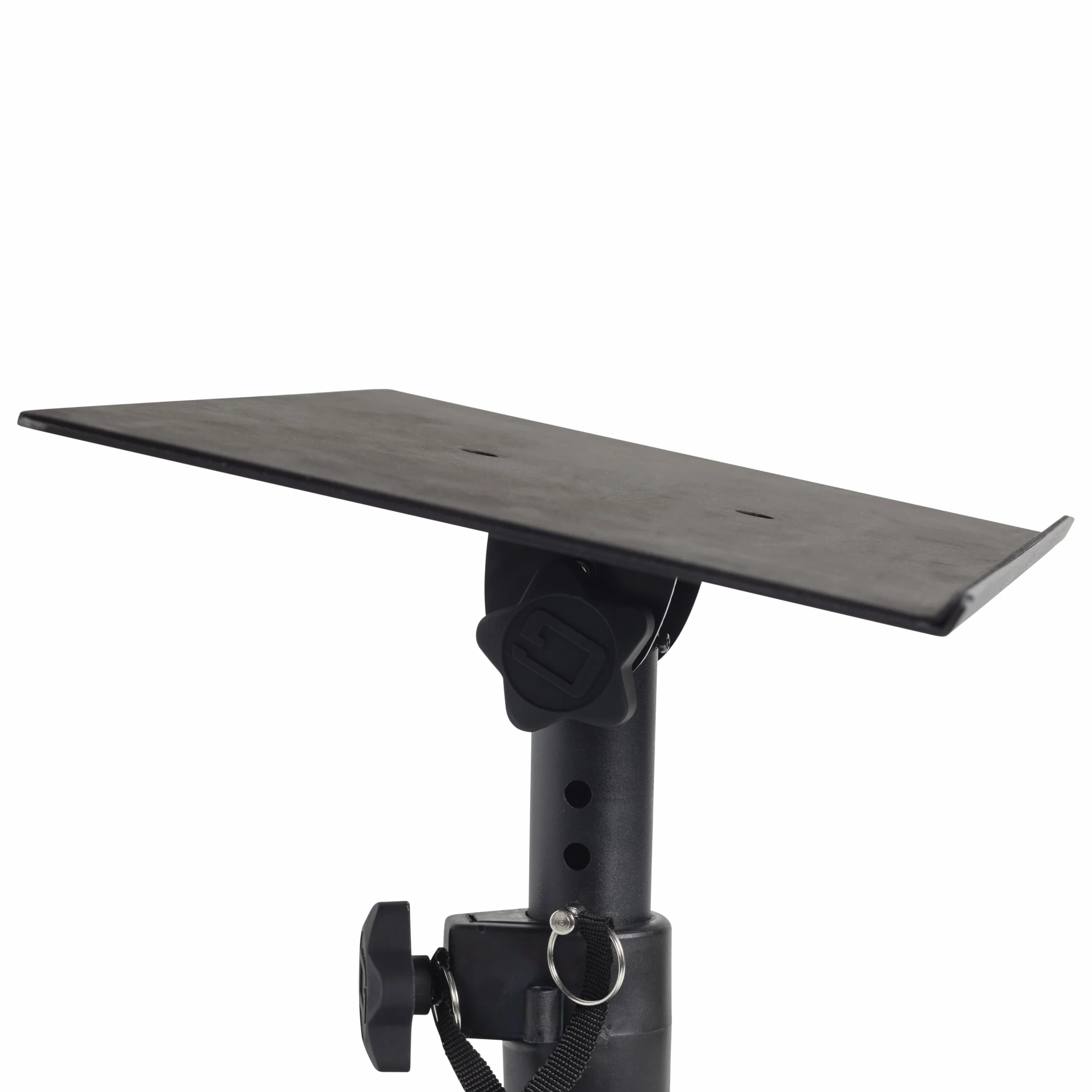 Gator Frameworks Soportes de Estudio y para Altavoces de Escritorio con Superficie Acolchada de Espuma EVA, ángulo Ajustable de 0° a 15° - Juego de 2 (GFWSPKSTMNDSK)