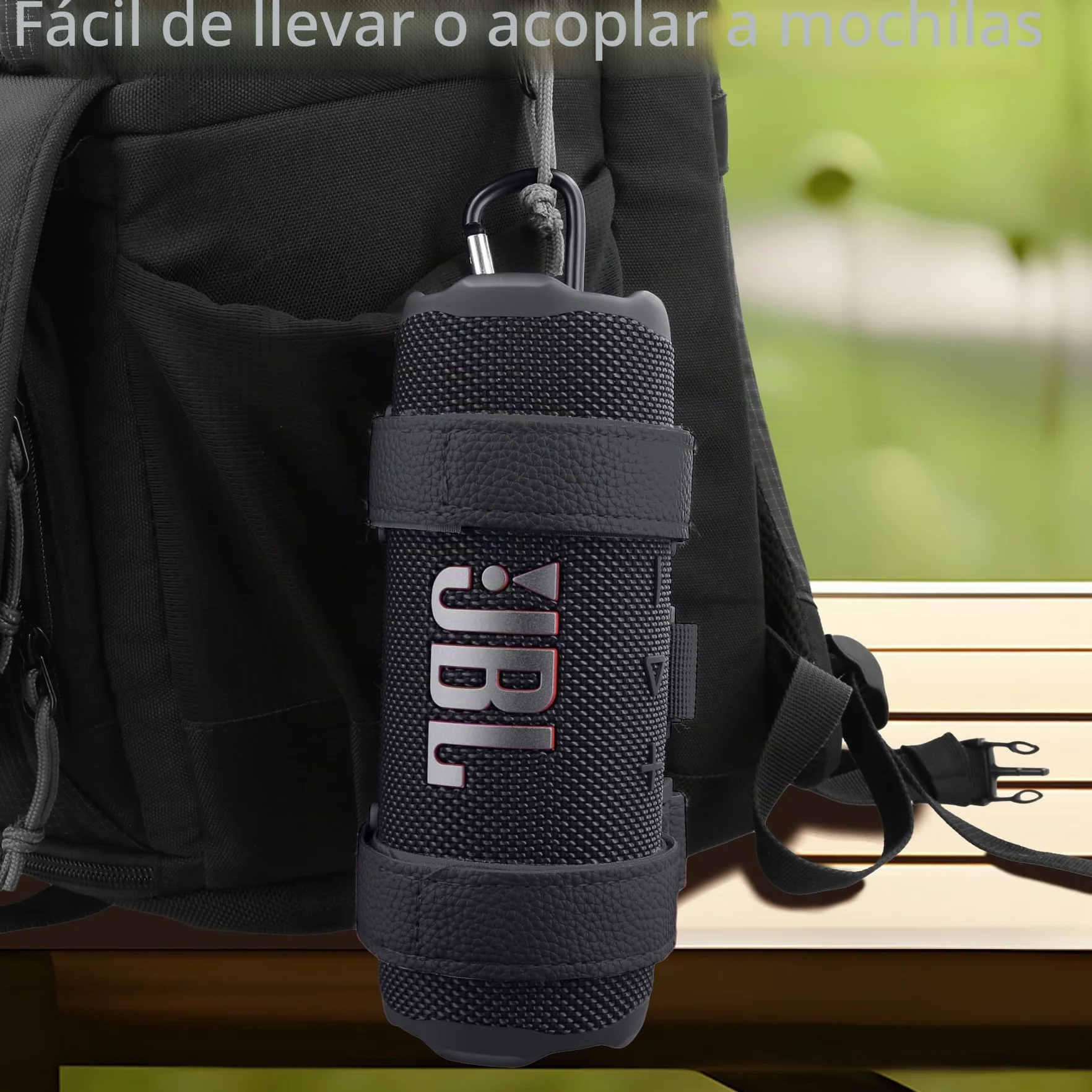 co2CREA Funda rígida Compatible con Bose/JBL mayoría de Altavoces inalámbricos Bluetooth, Altavoz al Aire Libre, Correa Ajustable, Accesorio para Accesorios, riel de Barra para Carrito de Golf