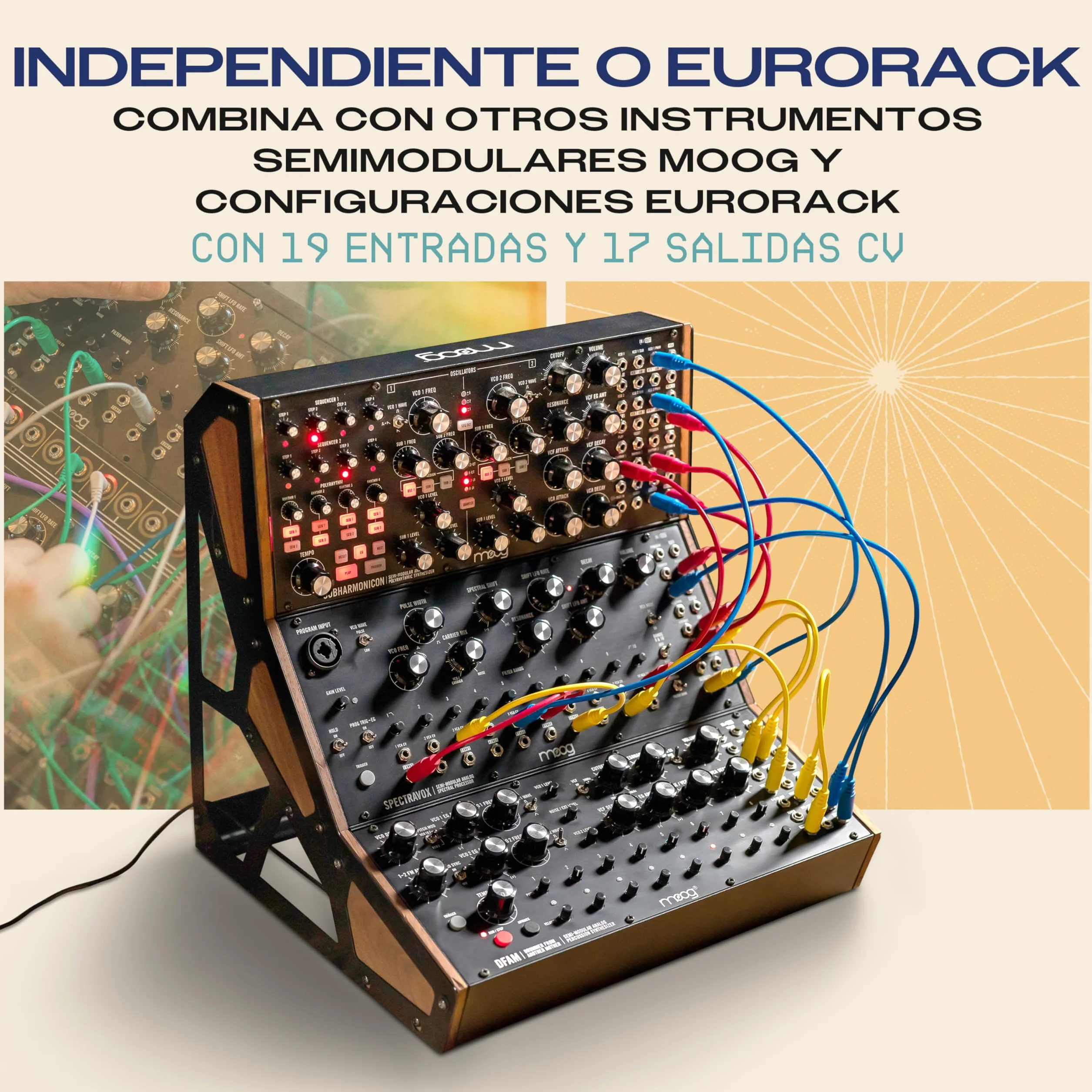 MOOG Spectravox - Procesador Espectral Analógico Semimodular con Banco de Filtros CV/Vocoder, Oscilador Controlado por Voltaje y Salida de Auriculares