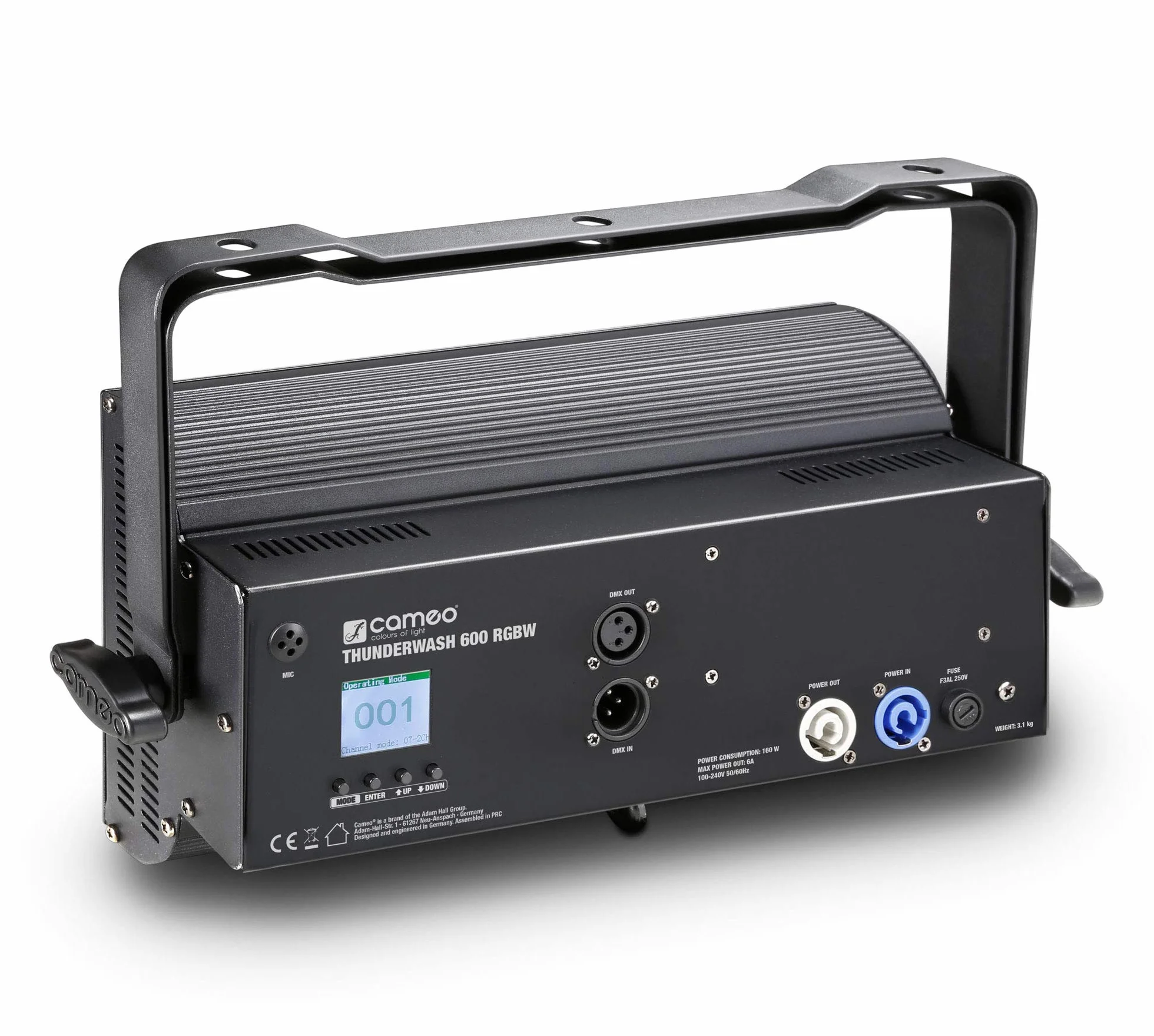 Cameo THUNDER WASH 600 RGBW - 3 en 1 Estroboscopio, Cegador y Luz de Lavado