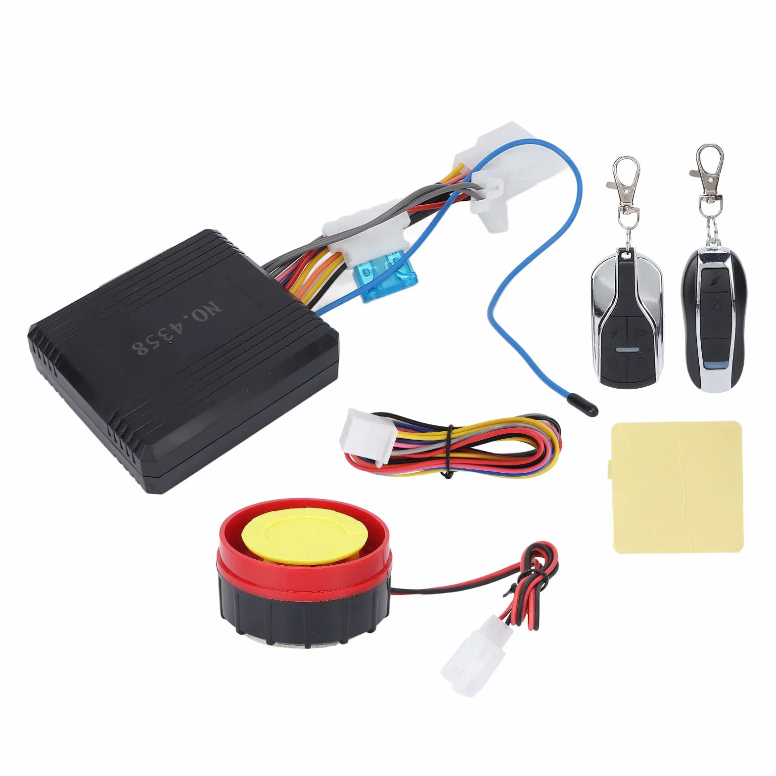 Sistema de Alarma antirrobo para Motocicleta, Kit de Sistema de Alarma antirrobo Universal para Motocicleta de 12 V con Control Remoto unidireccional Impermeable para Moto Scooter