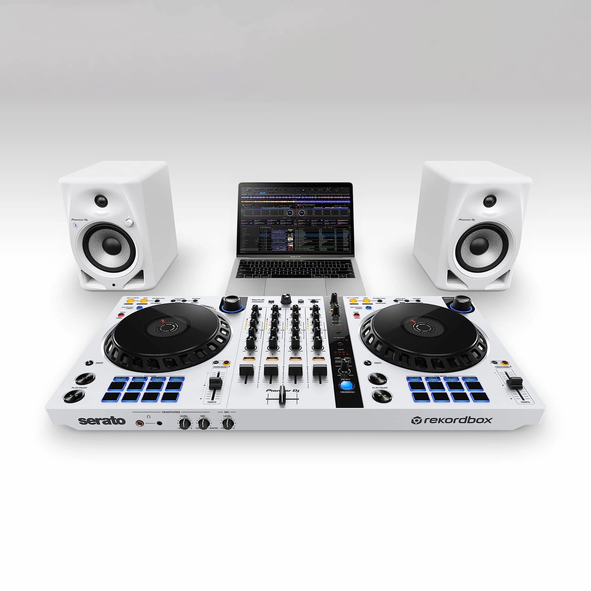 Pioneer DJ DM-50D-BT-W - Altavoz Activo de computadora de 5 Pulgadas con Bluetooth, Color Blanco