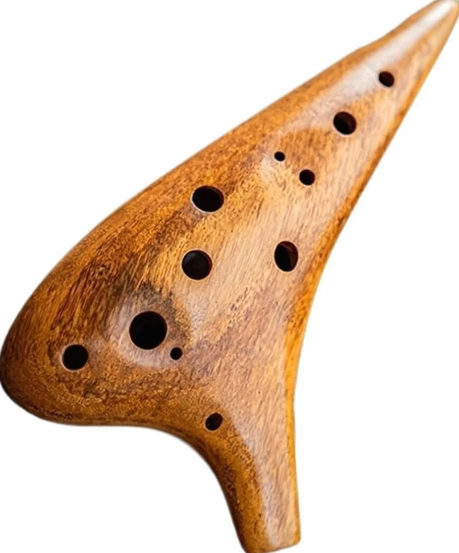 ocarina Ocarina de madera profesional para principiantes con afinación en CA y 12 agujeros