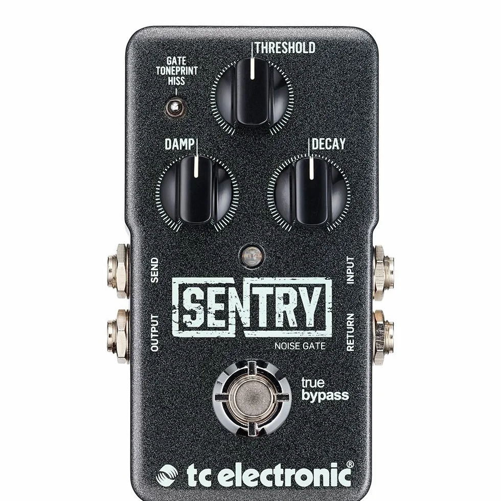 TC Electronic SENTRY NOISE GATE Pedal de control de ruido multibanda con modo Hard-Gate y TonePrints integrados*