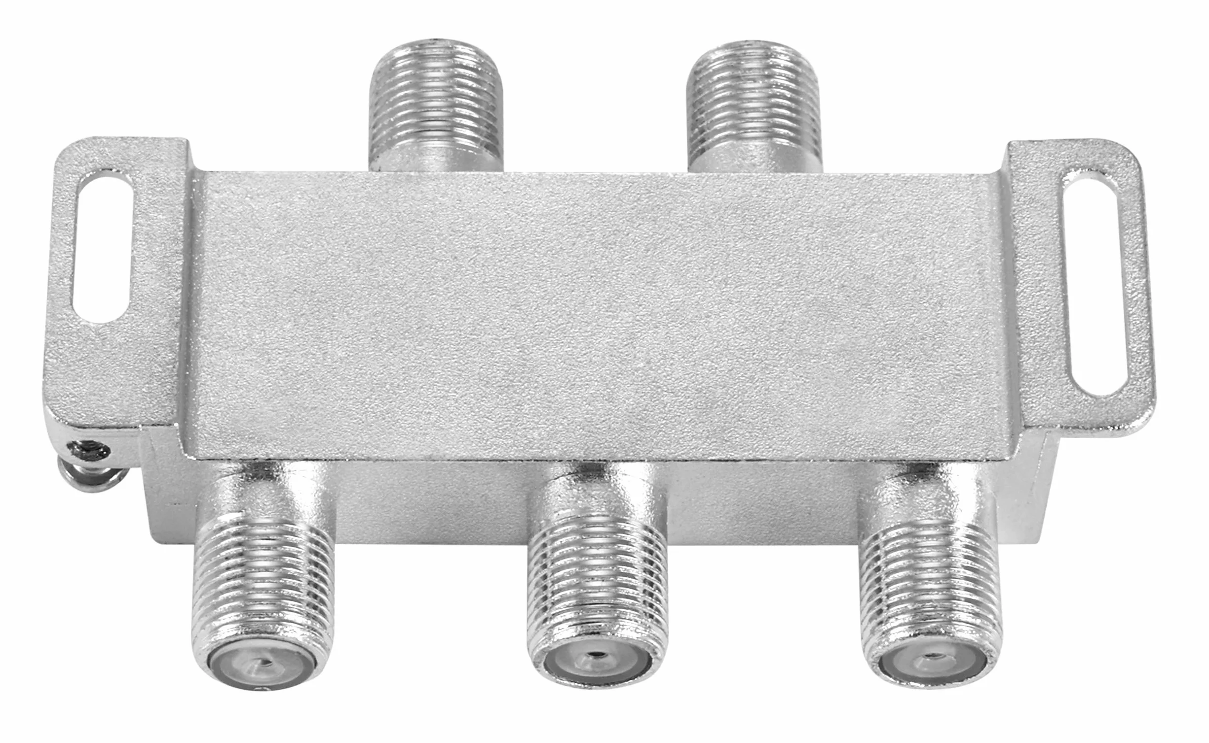 Poppstar Satellite Splitter TV de 4 Salidas (Adecuado para análogo, Digital, unicable, HD, 4K), Mezclador satelite para Cable, TV, Radio, LNB