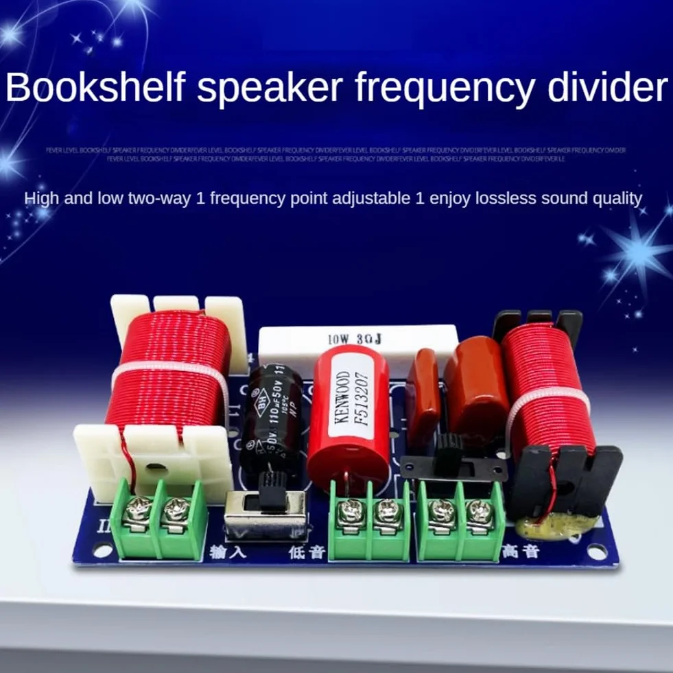 Divisor de Frecuencia 2 Vías 250W 2500Hz-3000Hz Crossover Audio Altavoz DIY