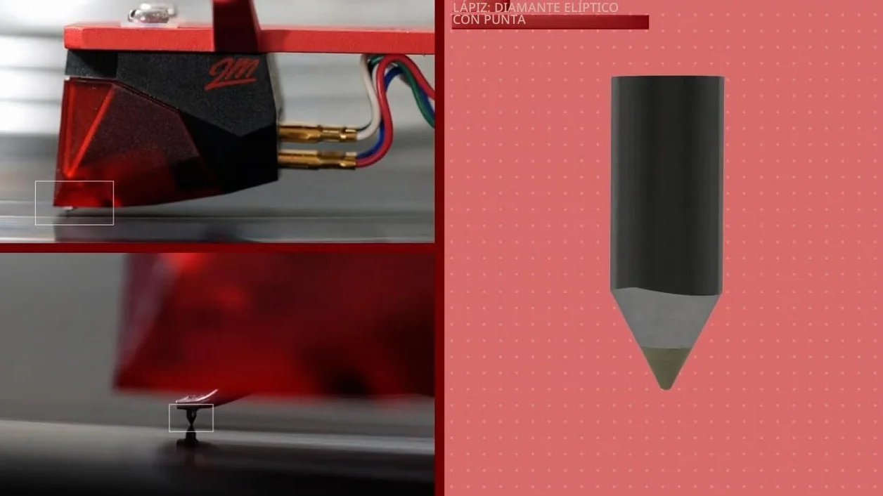 Ortofon 2M Red Cápsula de imán móvil premontado en SH-4 Black | rojo/negro