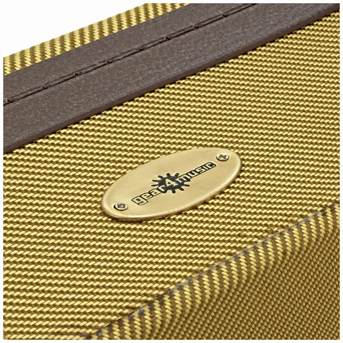 gear4music Tweed Estuche rígido para Guitarra semiacústica Hollow Body