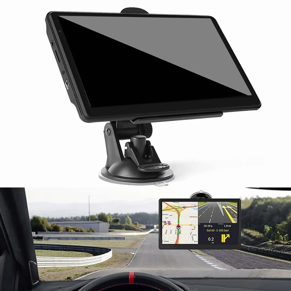 Navegador GPS 7 pulgadas para coches camiones mapas Europa Reino Unido actualizaciones de por vida