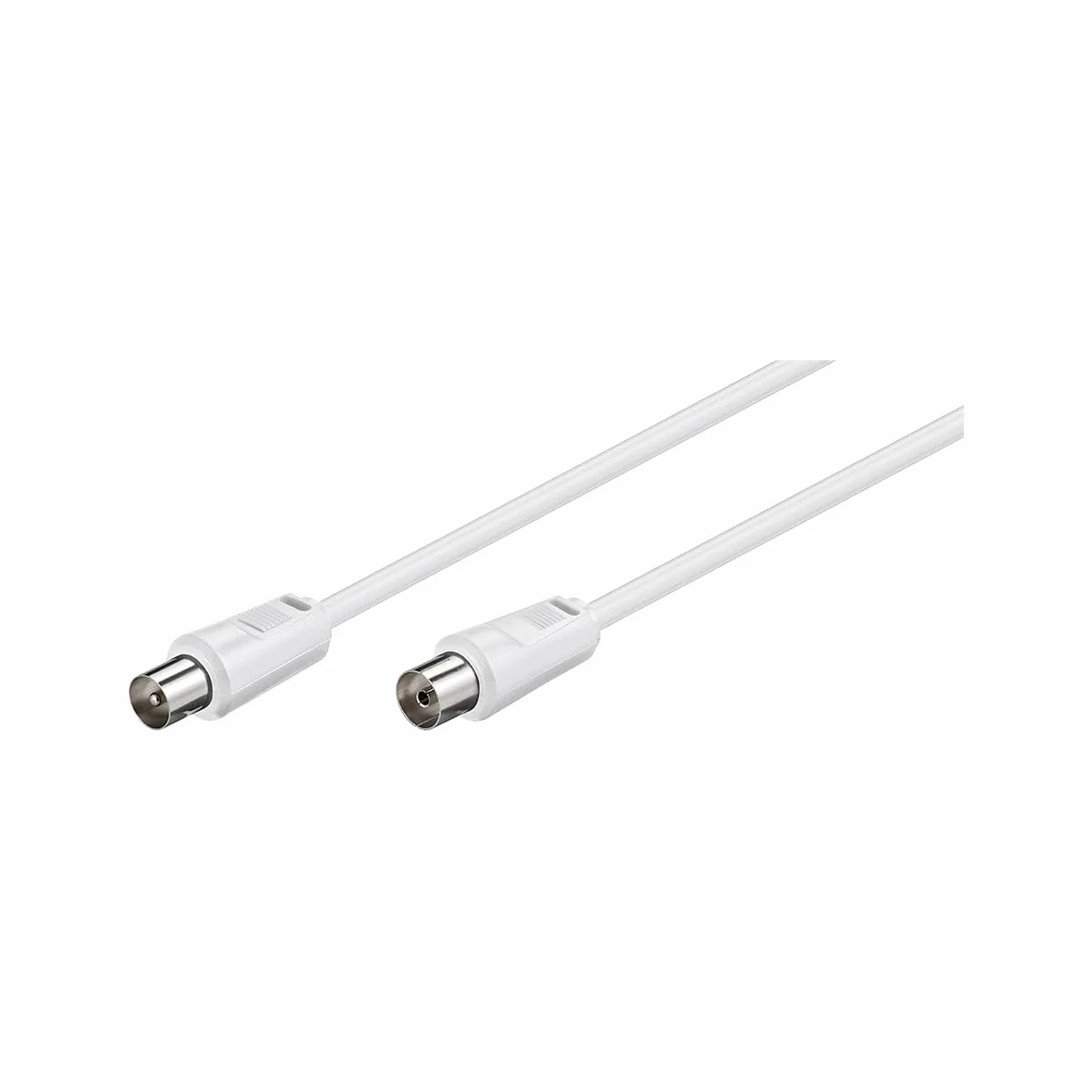 Goobay 11510AK150, 1.5m - Cable coaxial (1.5m, 1,5 m, Macho/Hembra, Blanco)