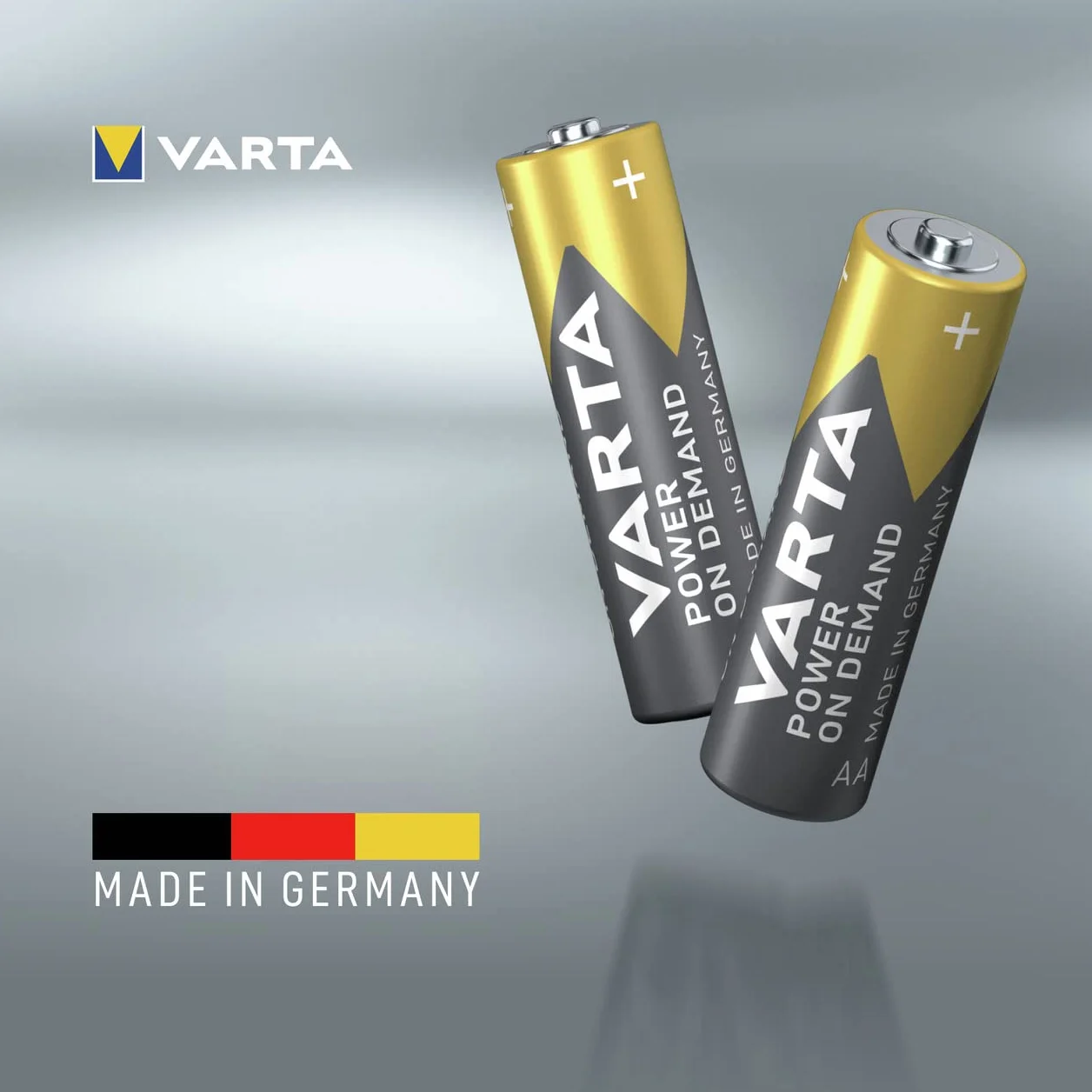 VARTA Pilas AA Alcalinas 1,5V Power on Demand, paquete de 100, Made in Germany