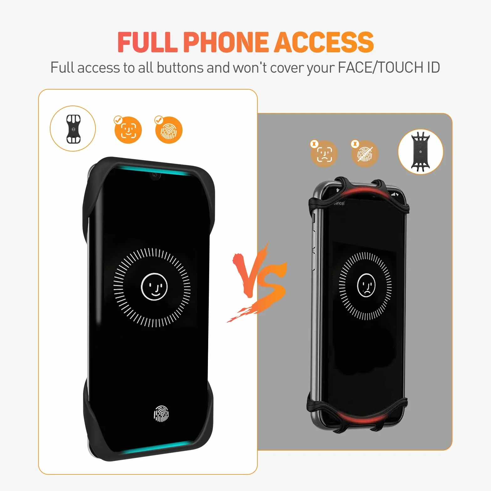 Soporte para teléfono de Moto (rotación de 360°, Universal, para teléfono o Bicicleta, para Patinete eléctrico, Ciclismo, Scooter, Moto, Deporte, 4,5 – 7 Pulgadas, Smartphones