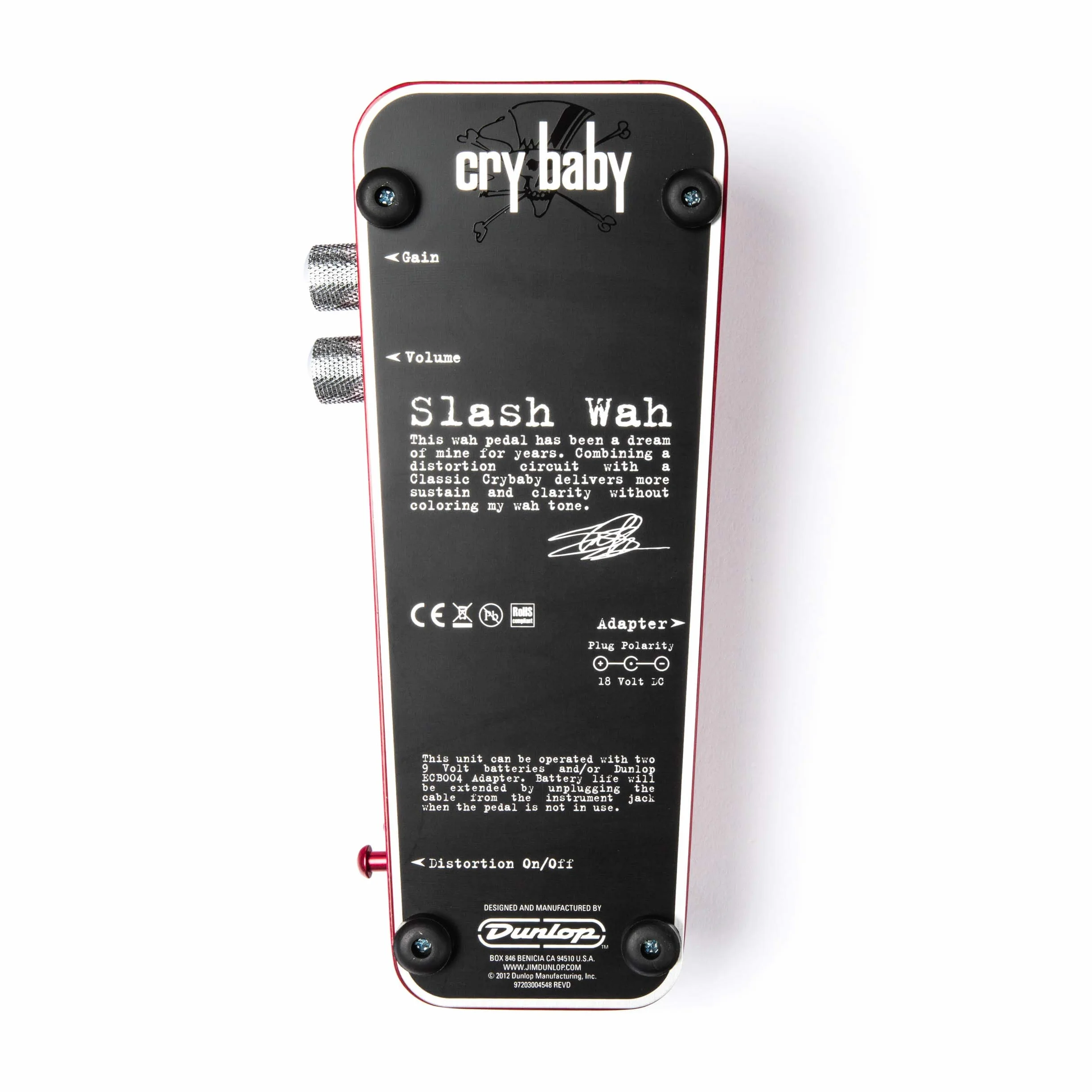 Pedal de efectos de guitarra DUNLOP CryBaby Signature MDU SW95