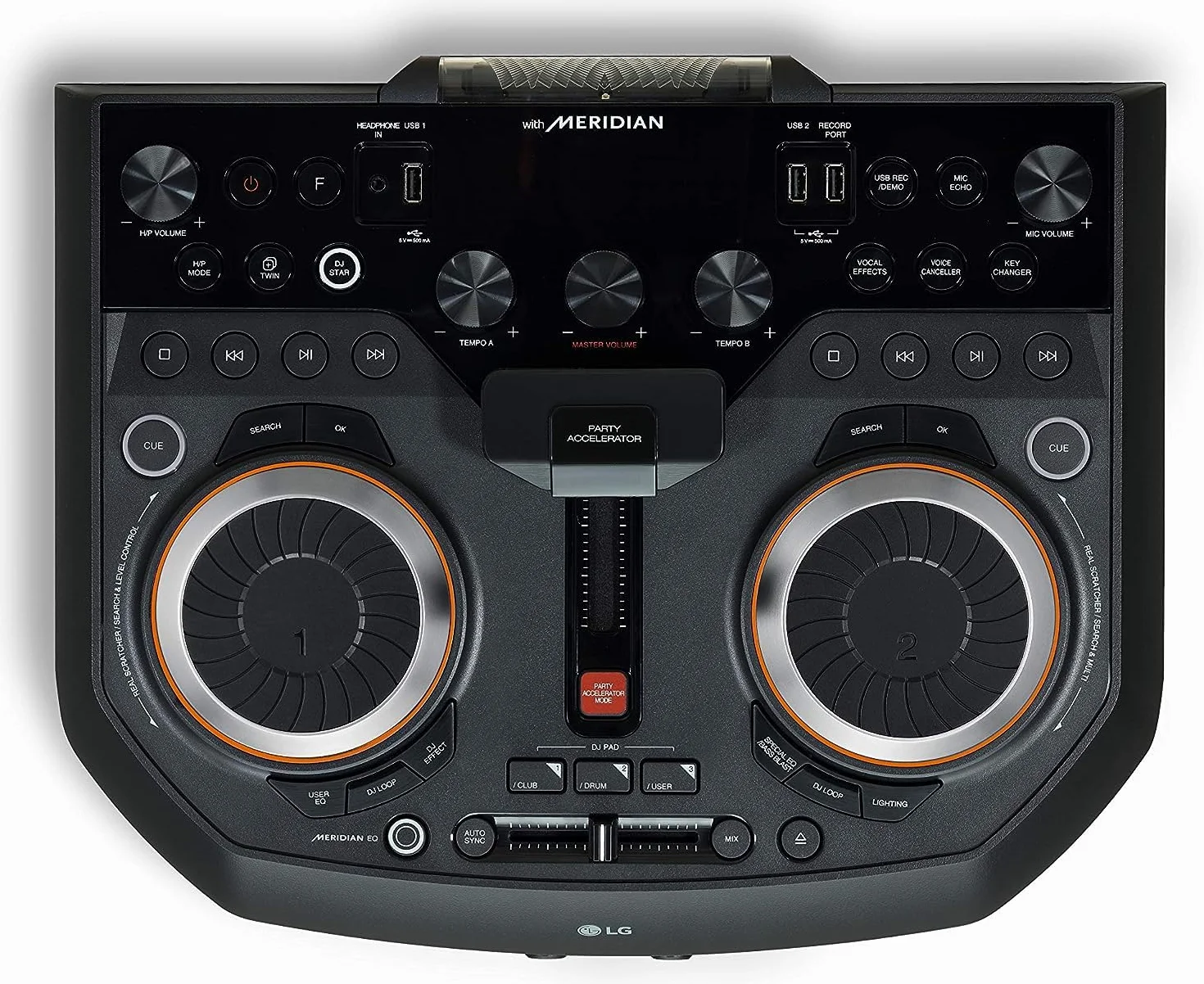 LG OL100.DEUSLLK Altavoz de pie Negro
