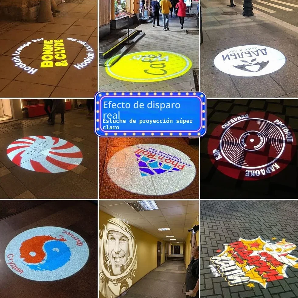 LED 80W GOBO Luz Logo Proyector IP67 Impermeable Para Interior y Al Aire Libre Para Tienda Boda Eventos Publicidad