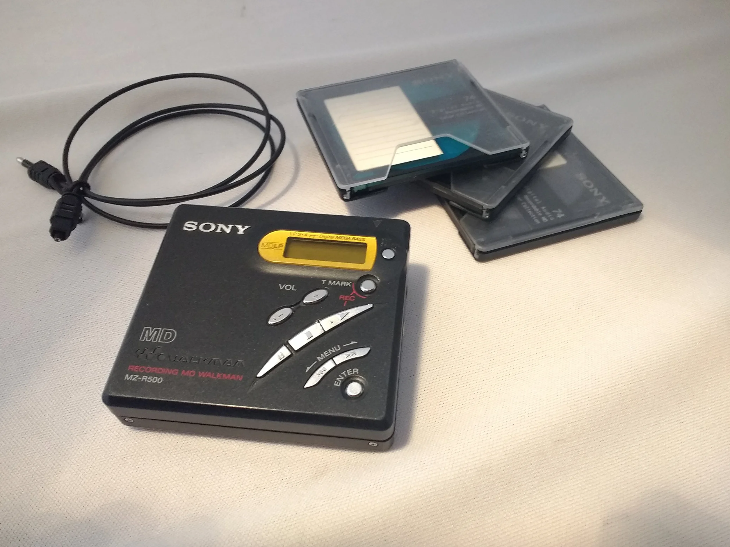 Sony MZ-R500/B - Reproductor portátil Mini Disc