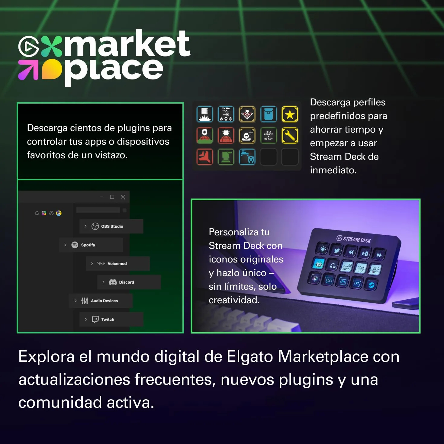Elgato Stream Deck MK.2 Controlador de estudio 15 teclas macro OBS Twitch YouTube Mac PC