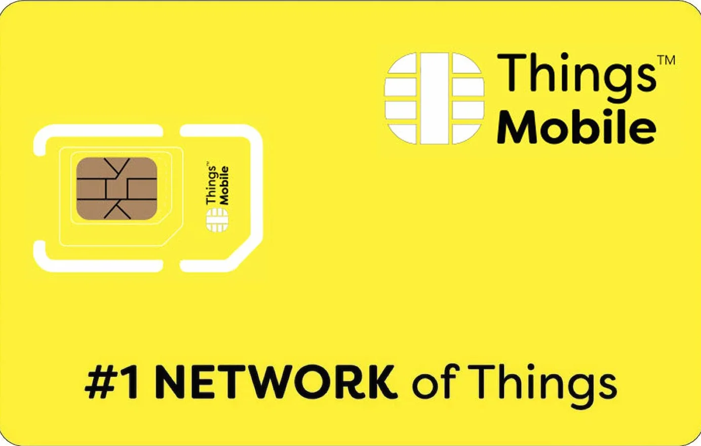 Things Mobile Tarjeta SIM GPRS Global GSM/2G/3G/4G LTE 10€ Crédito Incluido
