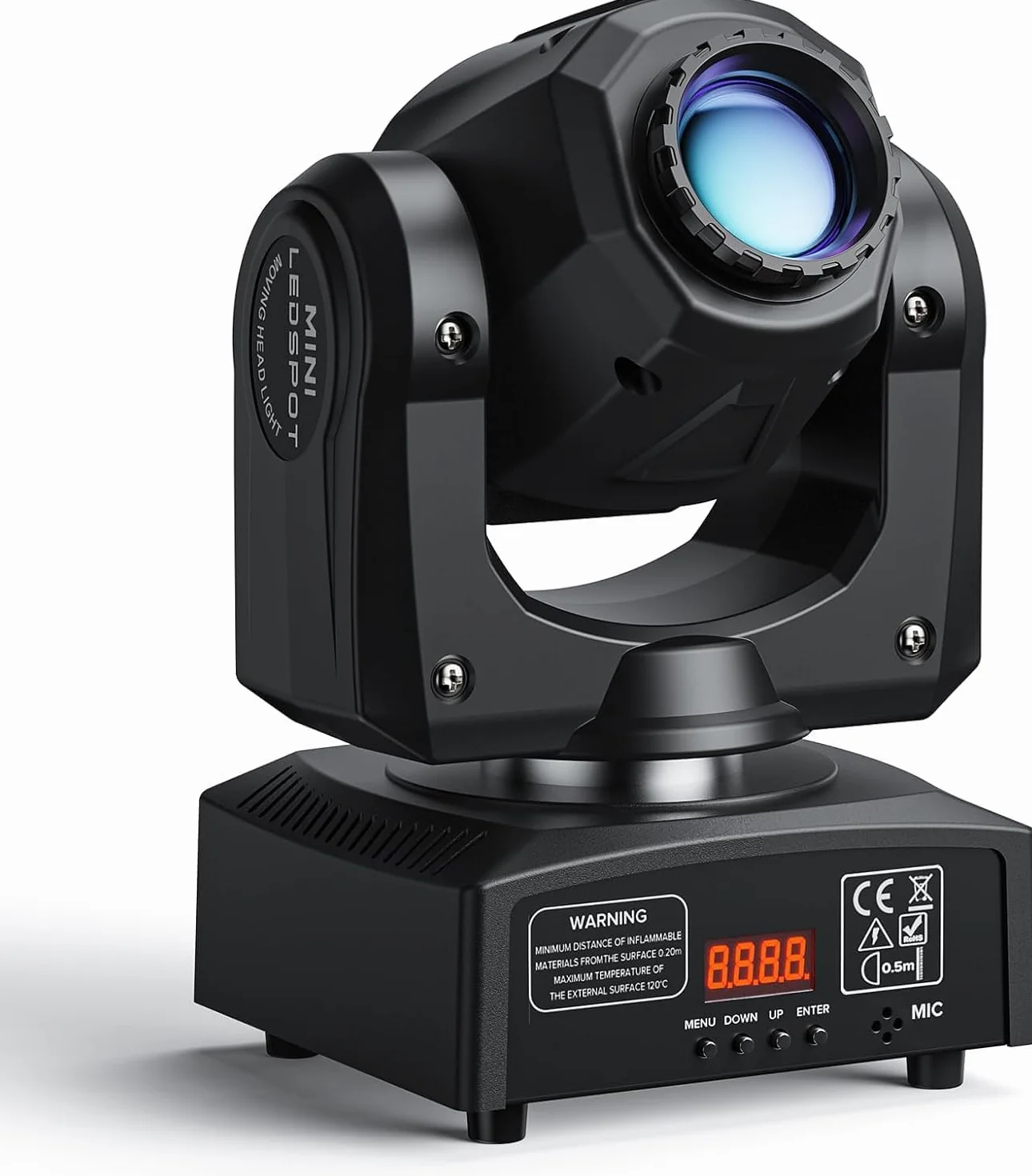 UKing Cabezas Moviles LED 50W Luz de Escenario DMX 512 RGBW Iluminacion DJ Moving Head Foco Luces de la Etapa 9/11 Canales Luces discoteca para KTV, Bar, Club, Fiesta, Boda