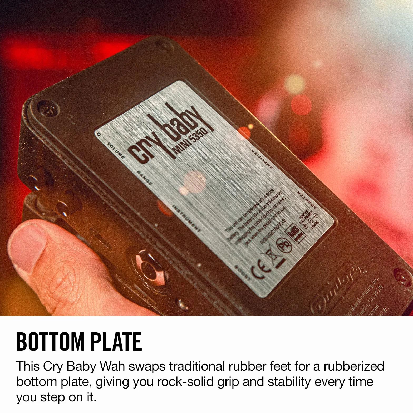 JIM DUNLOP - CBM535Q - Cry Baby Cry Baby Q Mini negro