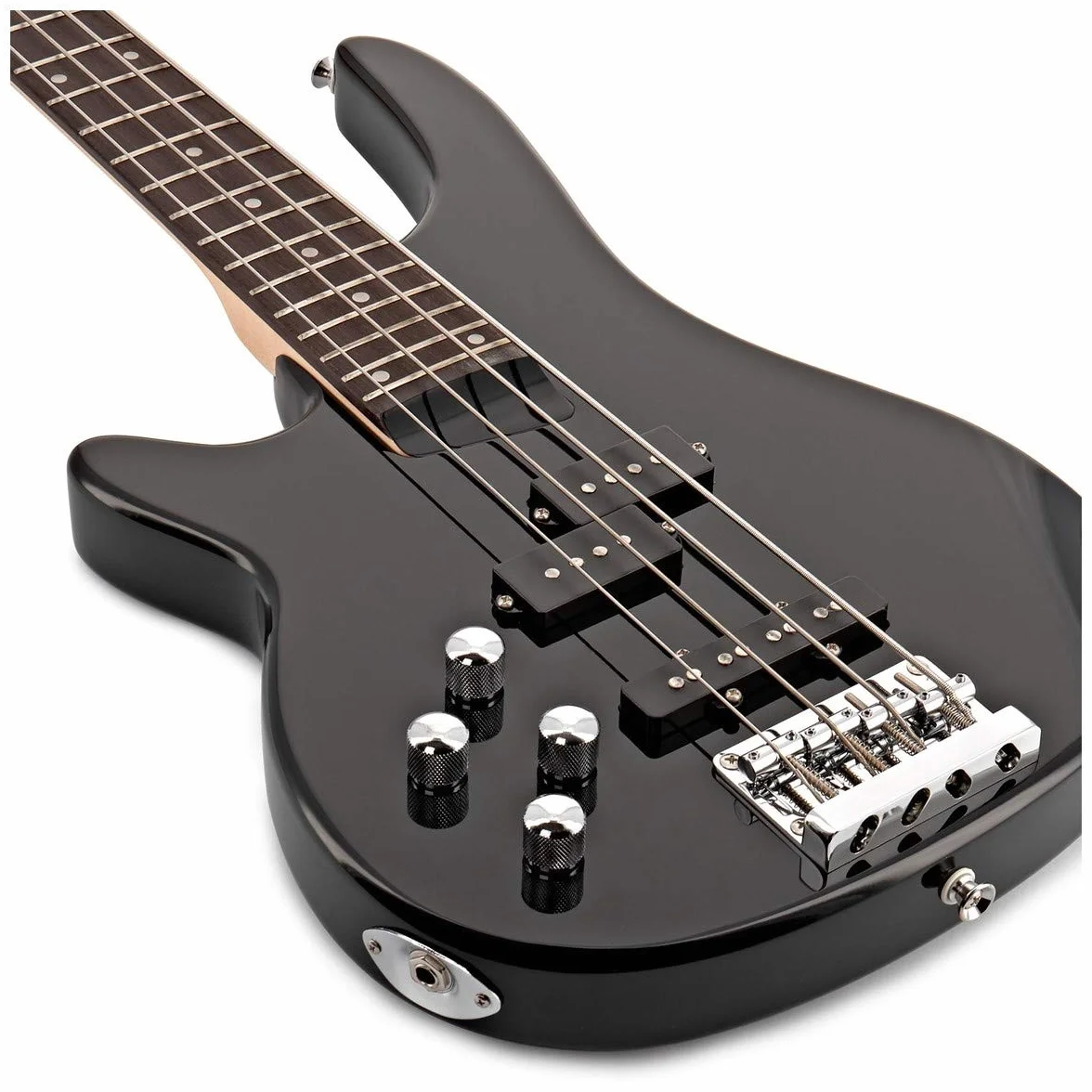 Bajo Zurdo Chicago de Gear4music, Negro