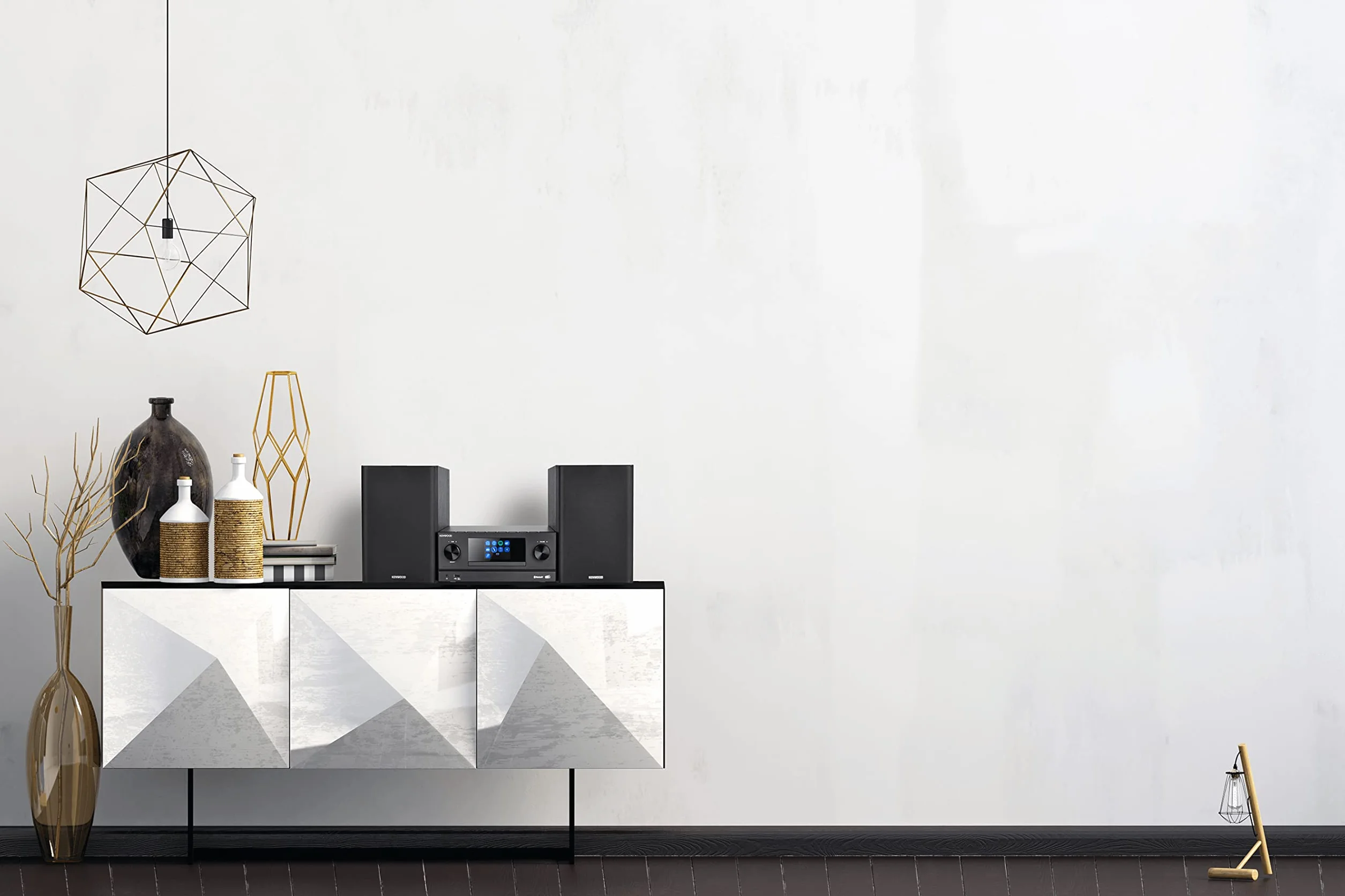 Kenwood M-9000S-B - Micro Sistema Hi-Fi con CD, Dab +, Radio por Internet, Spotify, FM, Bluetooth, USB y Gran Pantalla a Color TFT