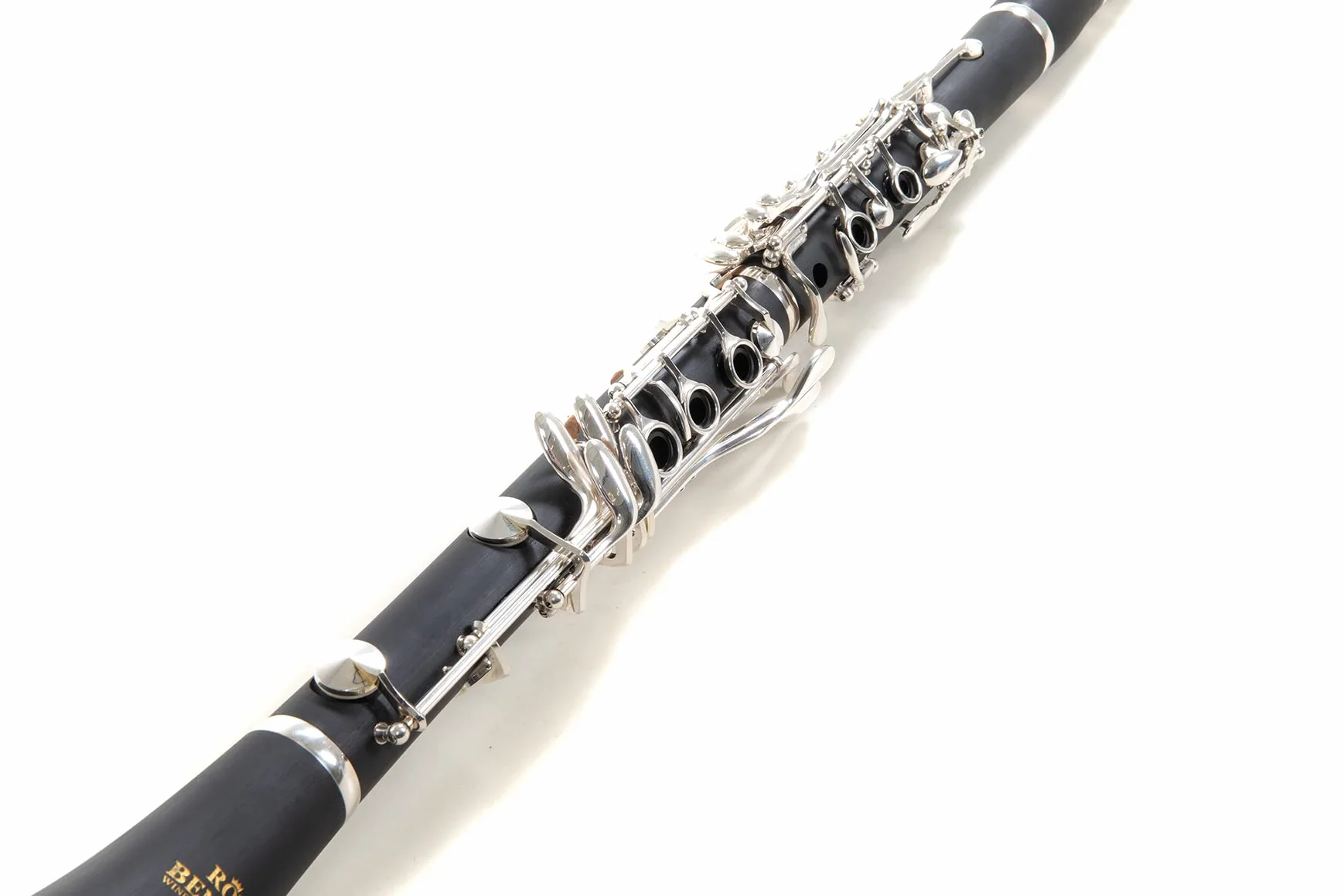 Roy Benson Clarinete Sib CB-217 (con sistema Boehm, cuerpo de ebonita, mecanismo niquelado, incluye accesorios de cuidado y estuche rectangular, con juego de mochila)