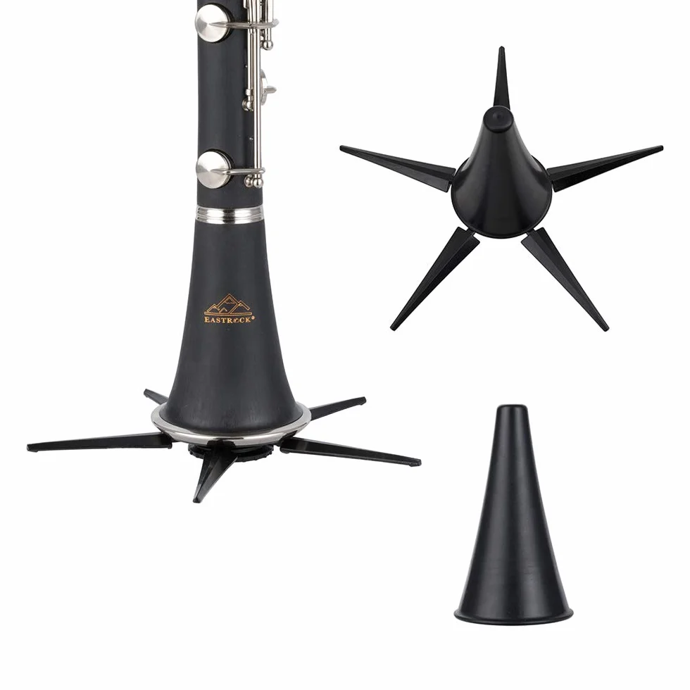 Eastrock clarinete bb Flat 17 Nickel Key Black Suitable for Beginner &Students with 2 barrel hard clarinete box